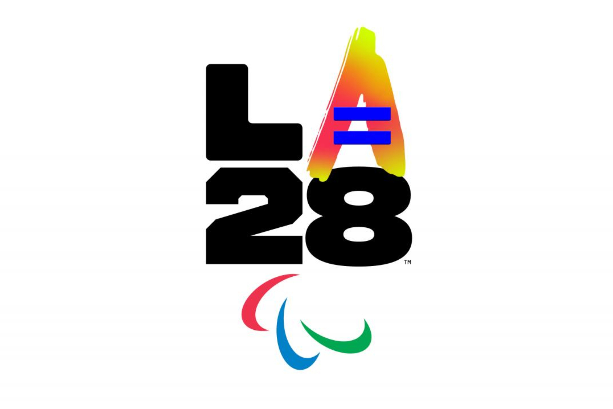 El logo de Los Angeles 2028.