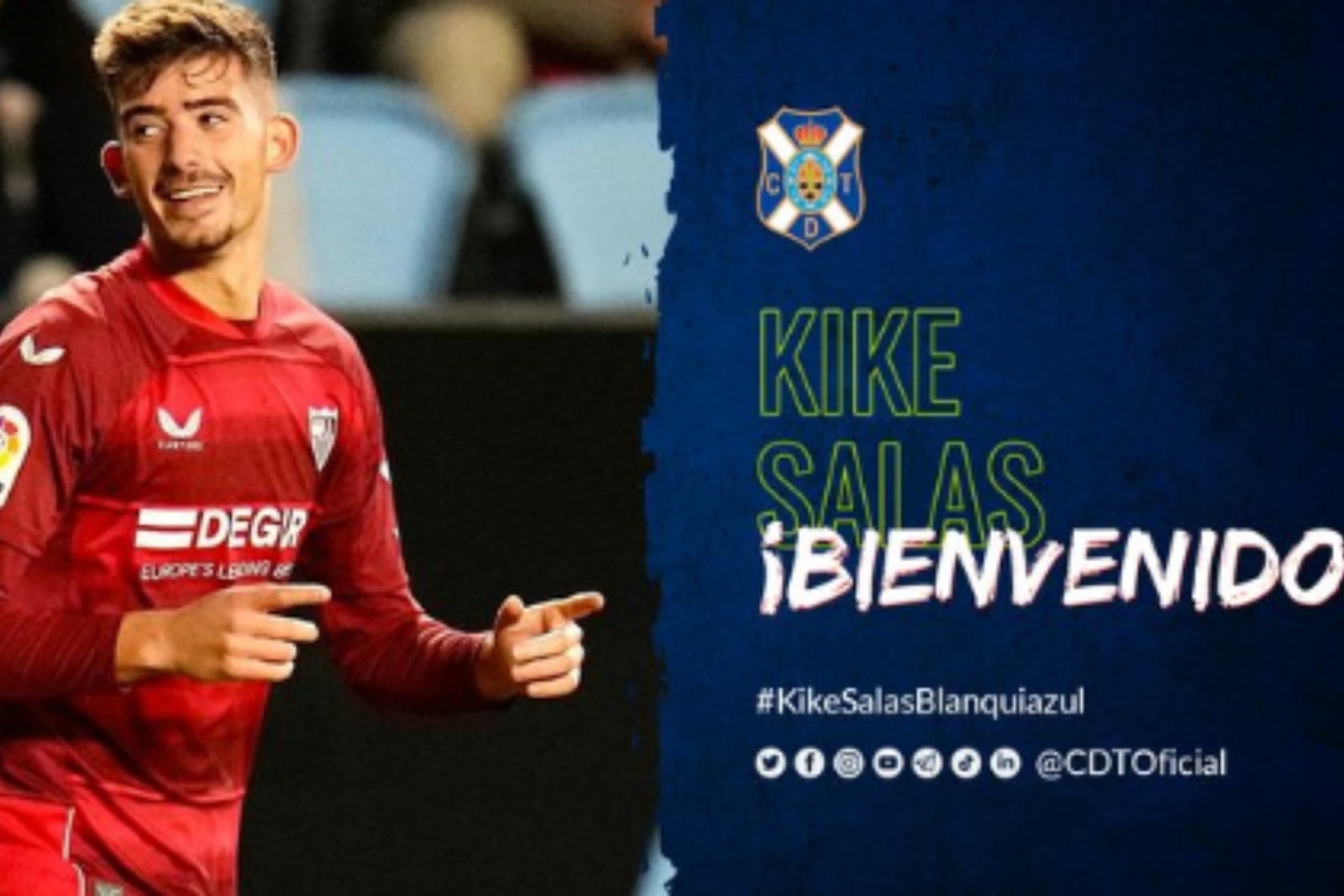 El Tenerife incorpora al sevillista Kike Salas... campeón del mundo de pádel