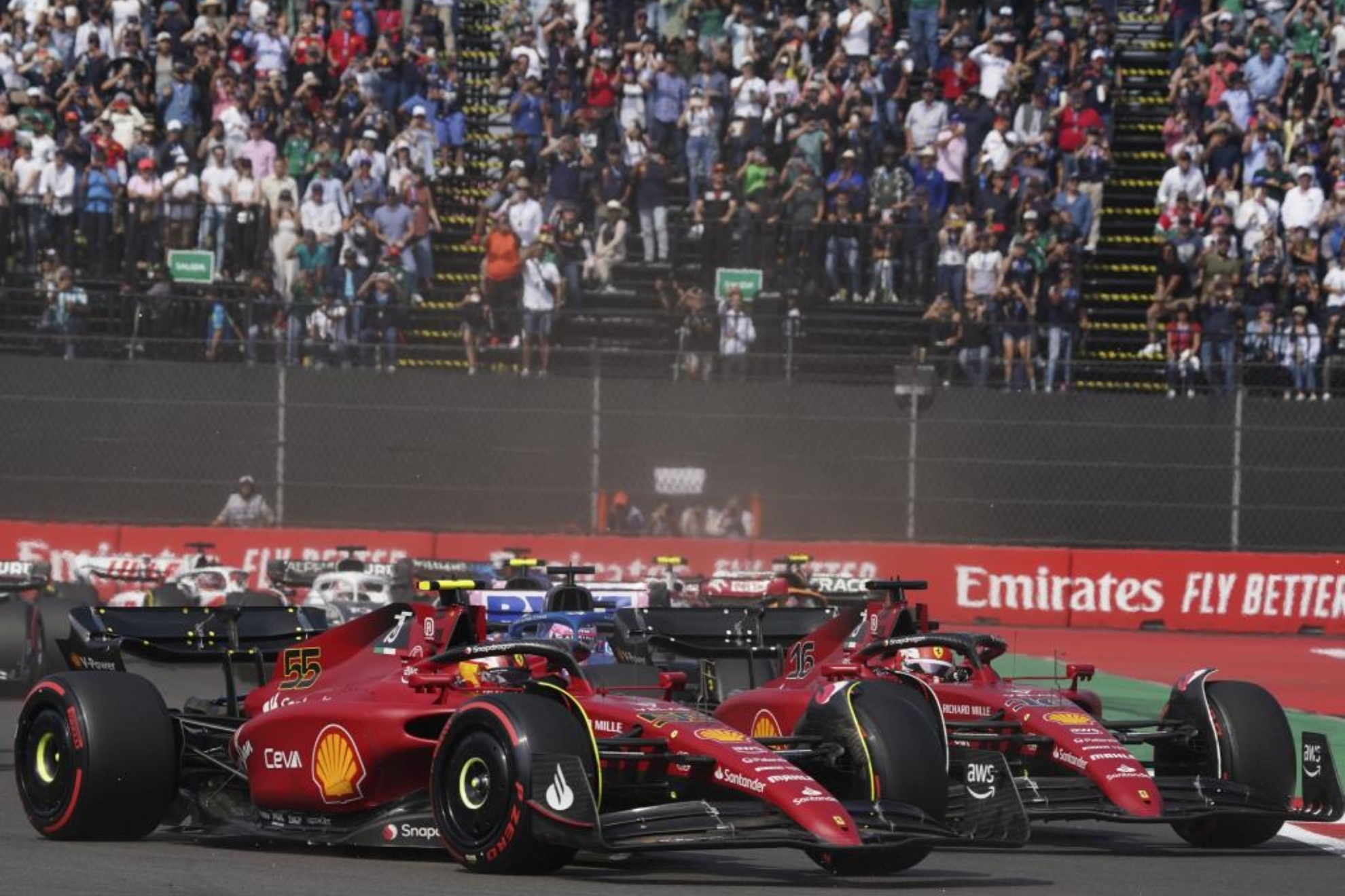 Los Ferrari, en 2022.