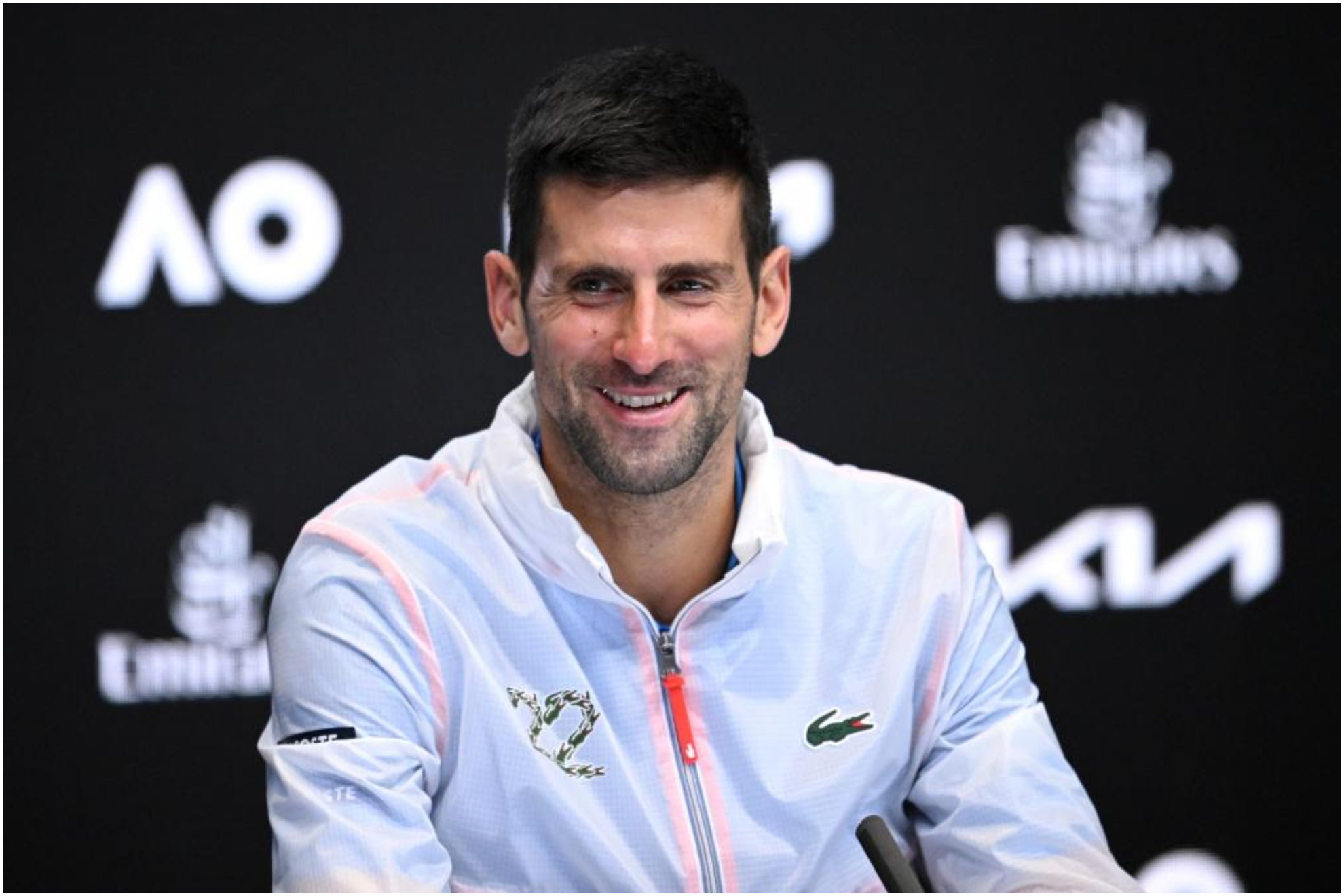 Novak Djokovic, tras ganar el Open de Australia.