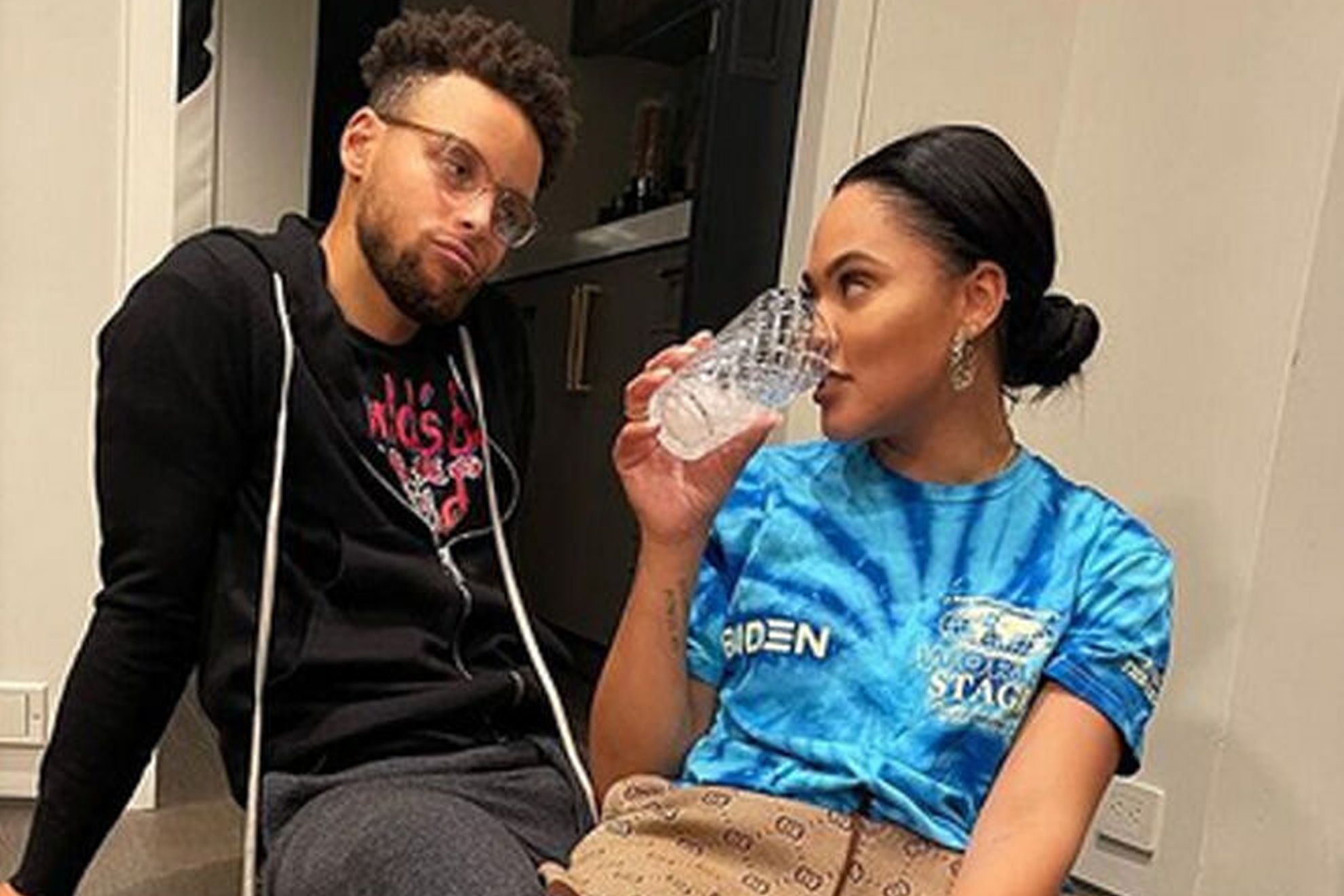 Stephen Curry and wife Ayesha