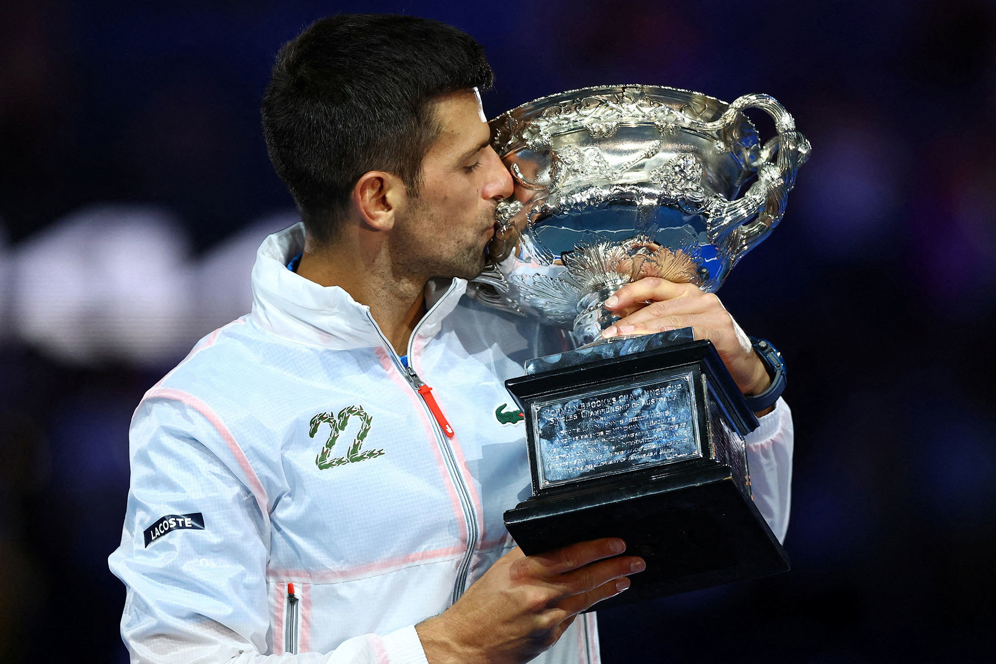 Novak Djokovic jugó el Open de Australia con un desgarro en el muslo