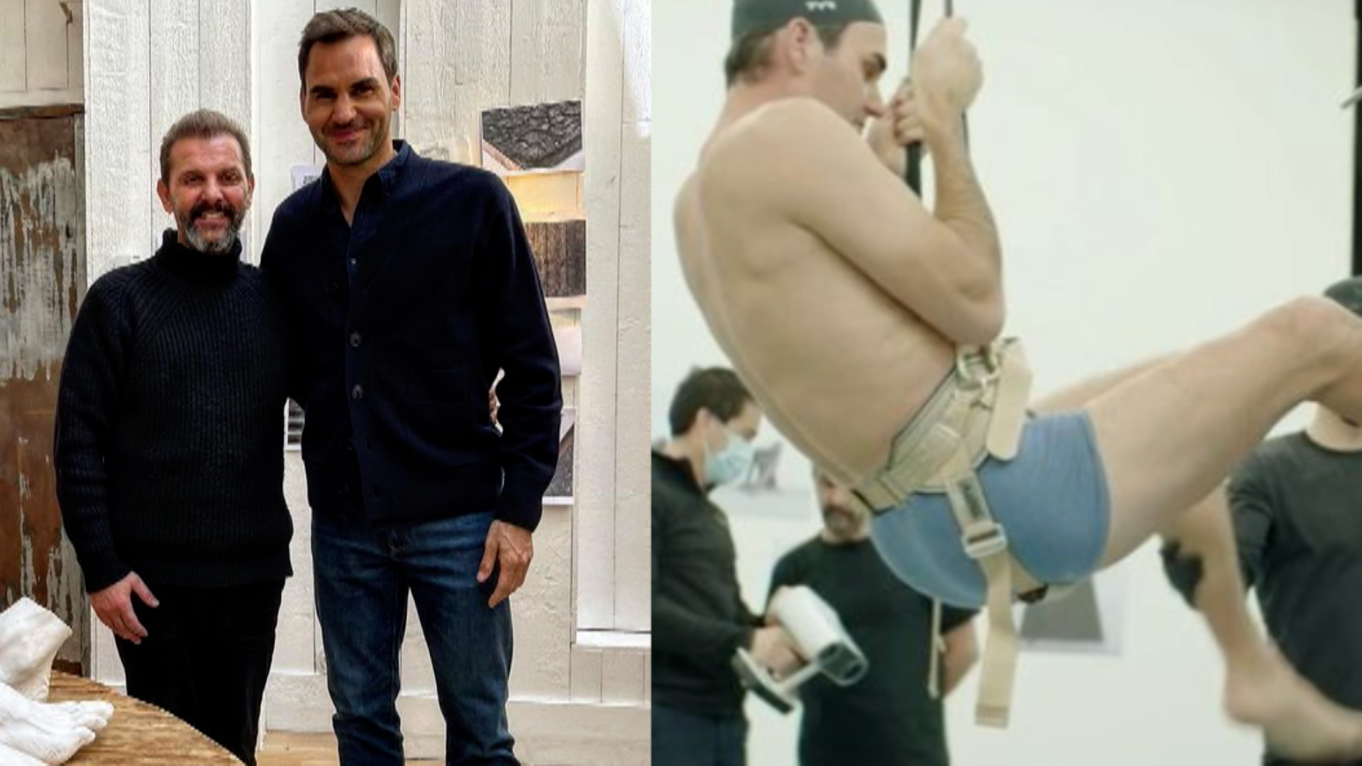 Roger Federer has every inch of his body sculpted for hours for curious art project