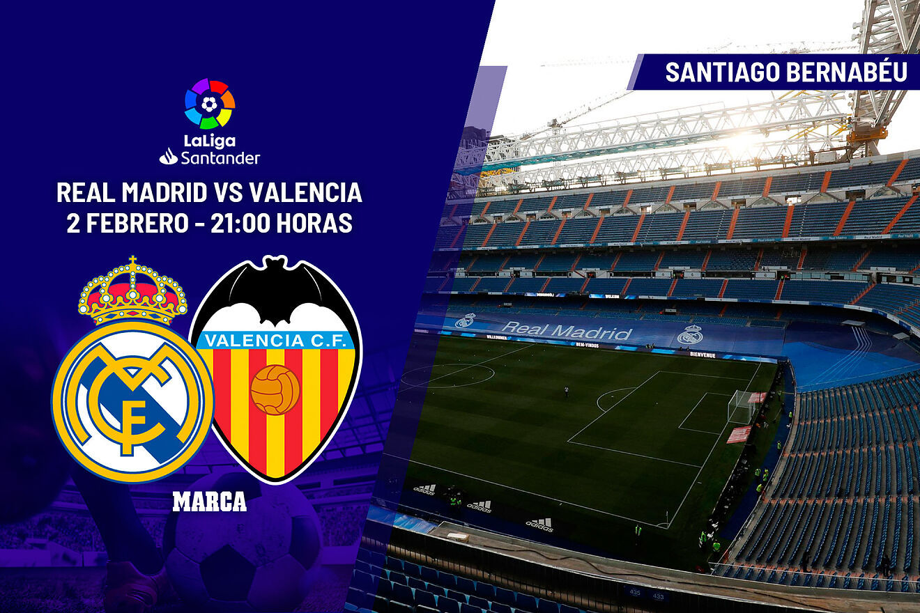 Real Madrid - Valencia: Horario y dónde ver en TV hoy el partido de la jornada 17 de Primera División