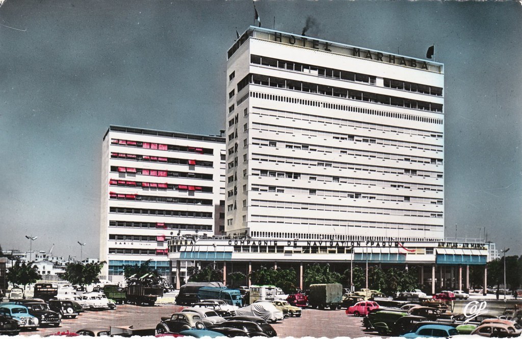 El hotel Marhaba, en el que se alojaron en Casablanca en agosto de 1962 Real Madrid, Inter y Stade de Reims.