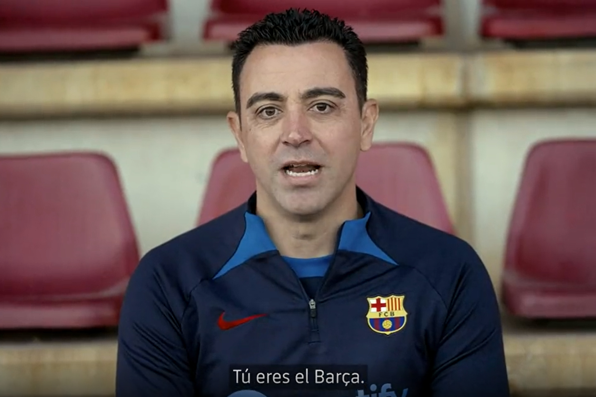 El mensaje de Xavi a los culés: "Tú eres el Barça"