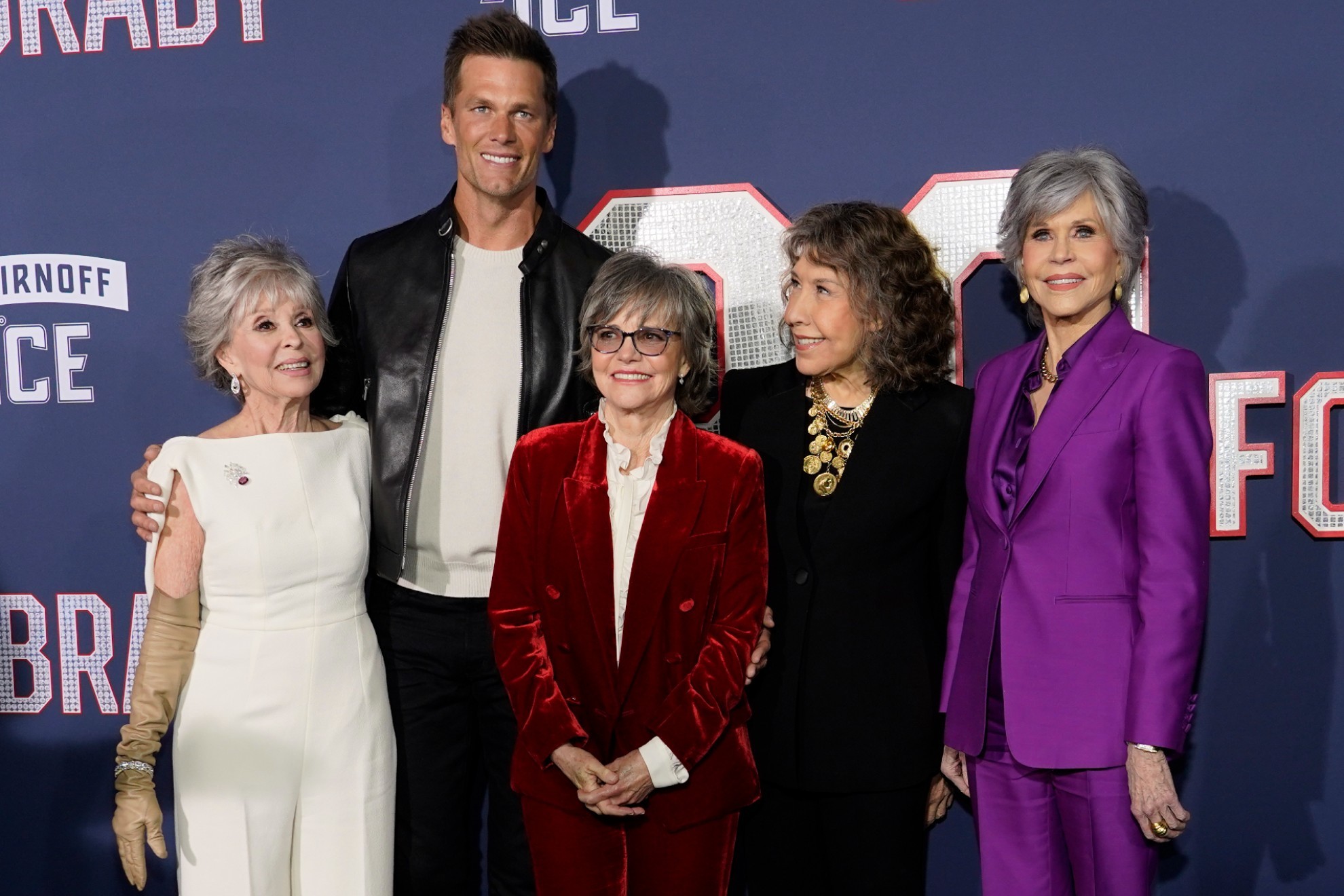 '80 for Brady' cast at the Los Angeles premiere.
