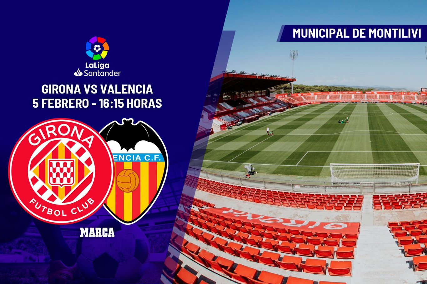 Girona - Valencia: Horario y dónde ver en TV hoy el partido de la jornada 20 de Primera División
