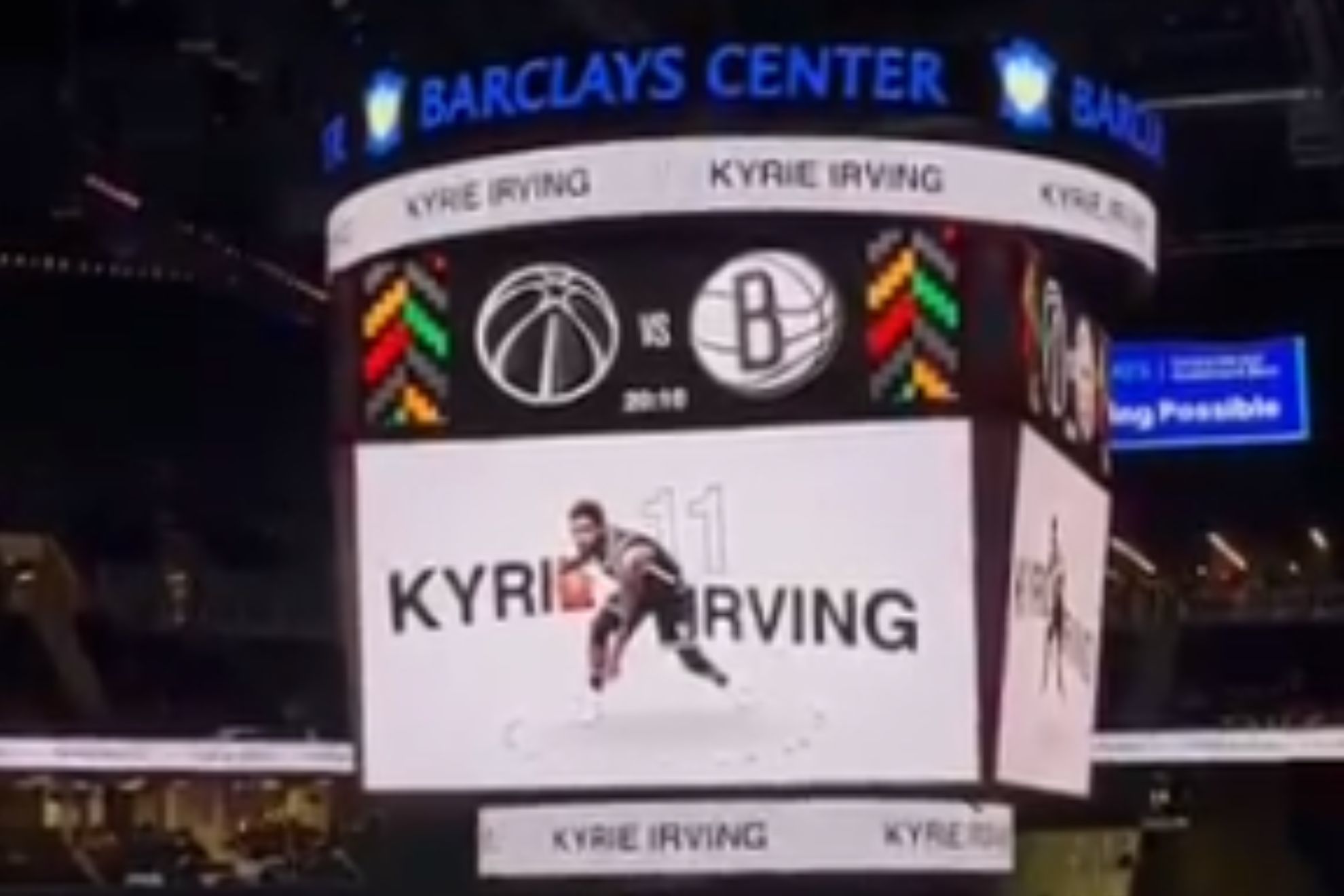 Nets guard Kyrie Irving booed at home against Wizards