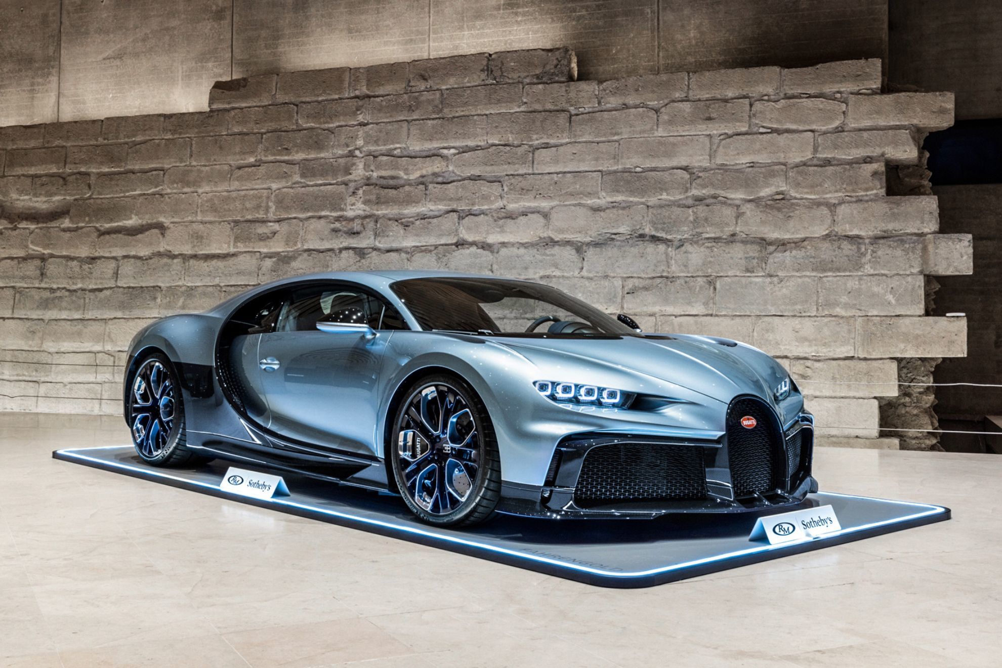 El único Bugatti Chiron Profilée no decepcionó con el precio logrado en la subasta.