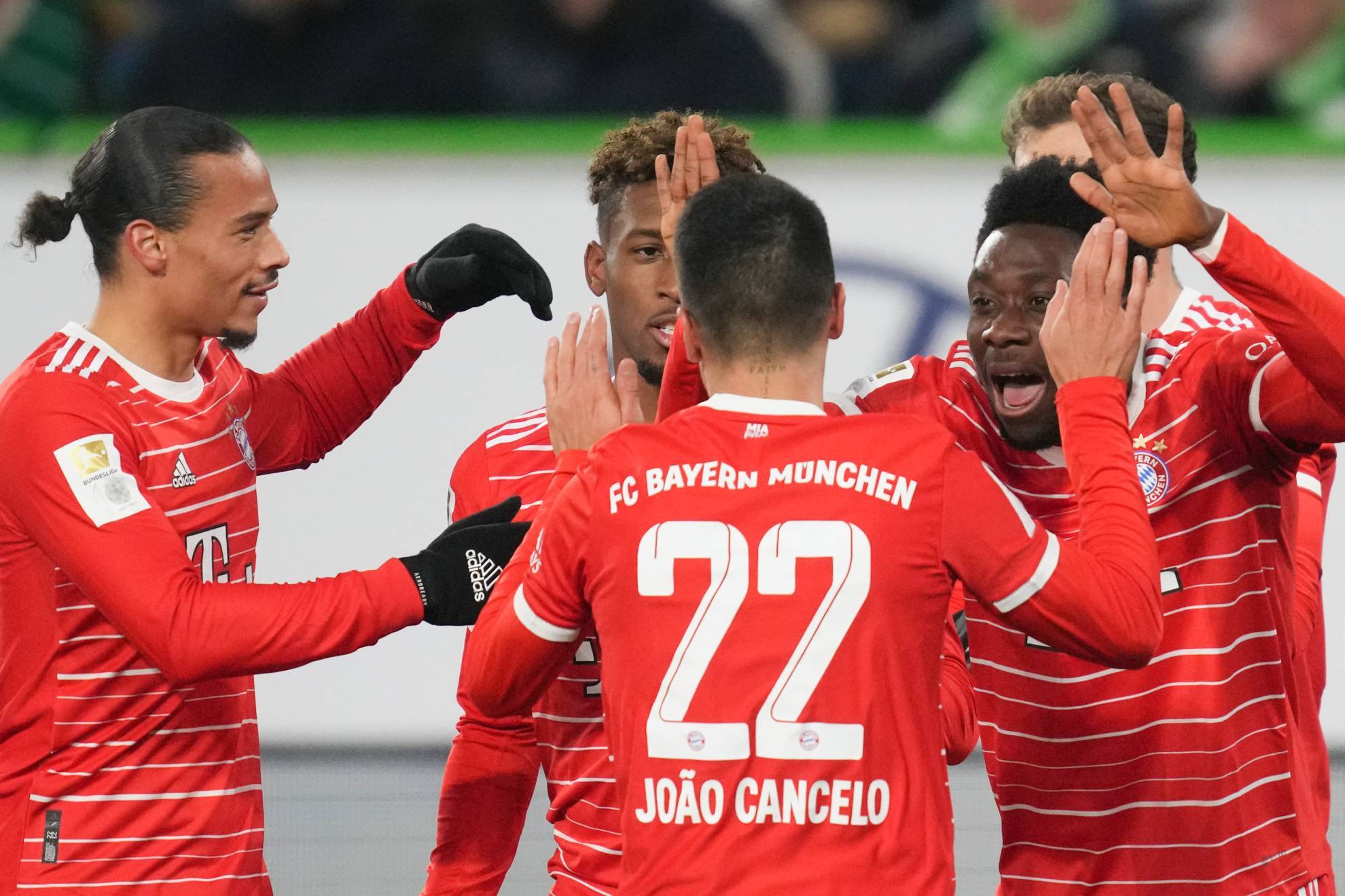 Los jugadores del Bayern celebran un gol.