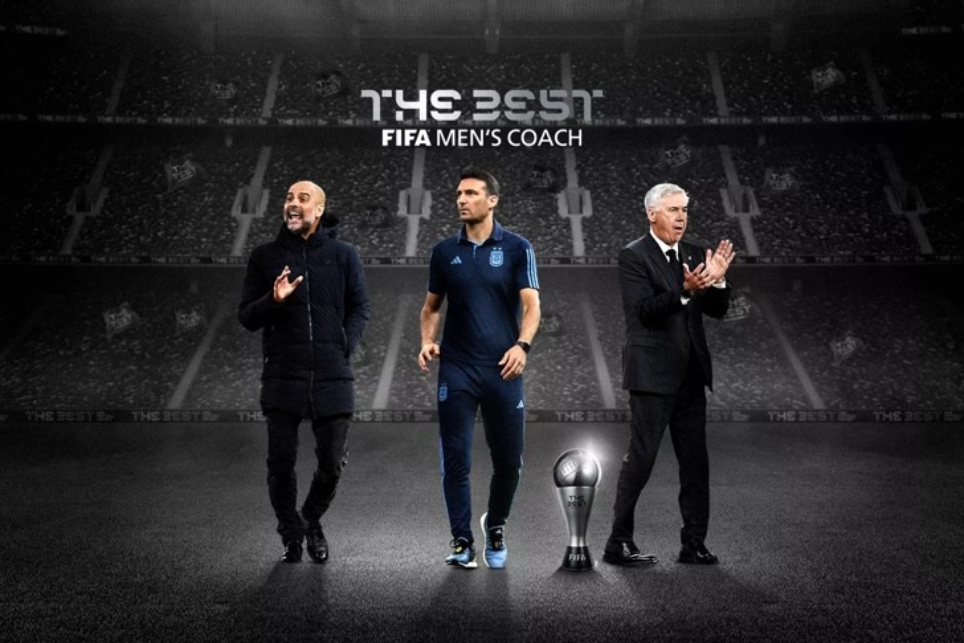 Ancelotti, Scaloni y Guardiola, nominados al premio The Best al mejor entrenador