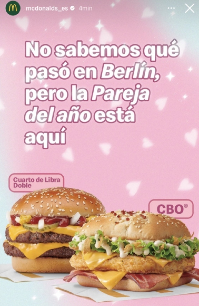 McDonald's promociona las hamburguesas de Aitana y Sebastián Yatra para San  Valentín: 'La pareja del año' | Marca