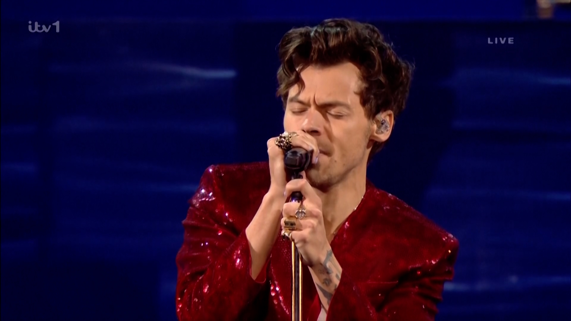 Harry Styles spectacular performance of As It Was at the BRIT Awards