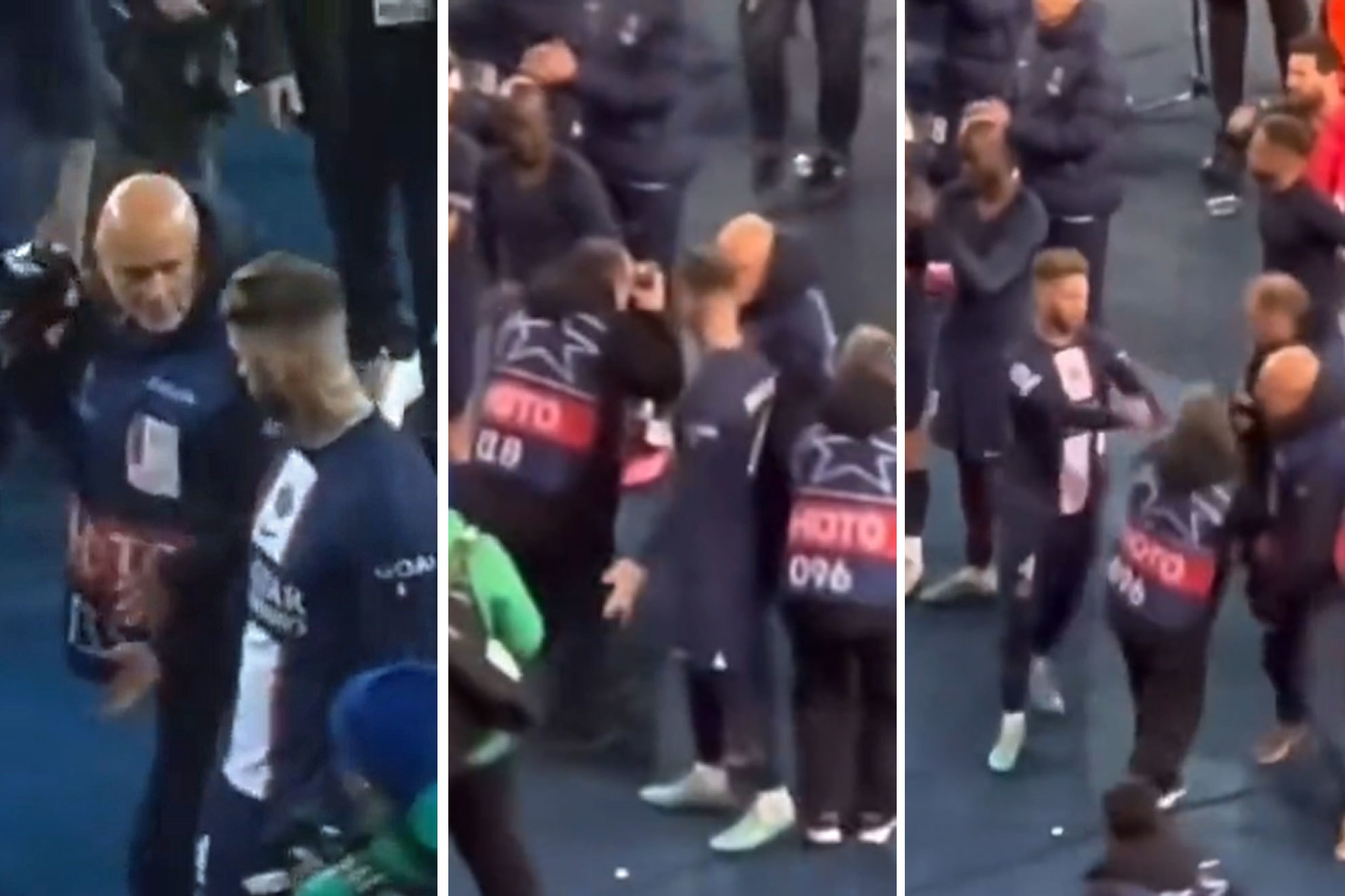 Sergio Ramos loses his temper with two photographers and ends up pushing one