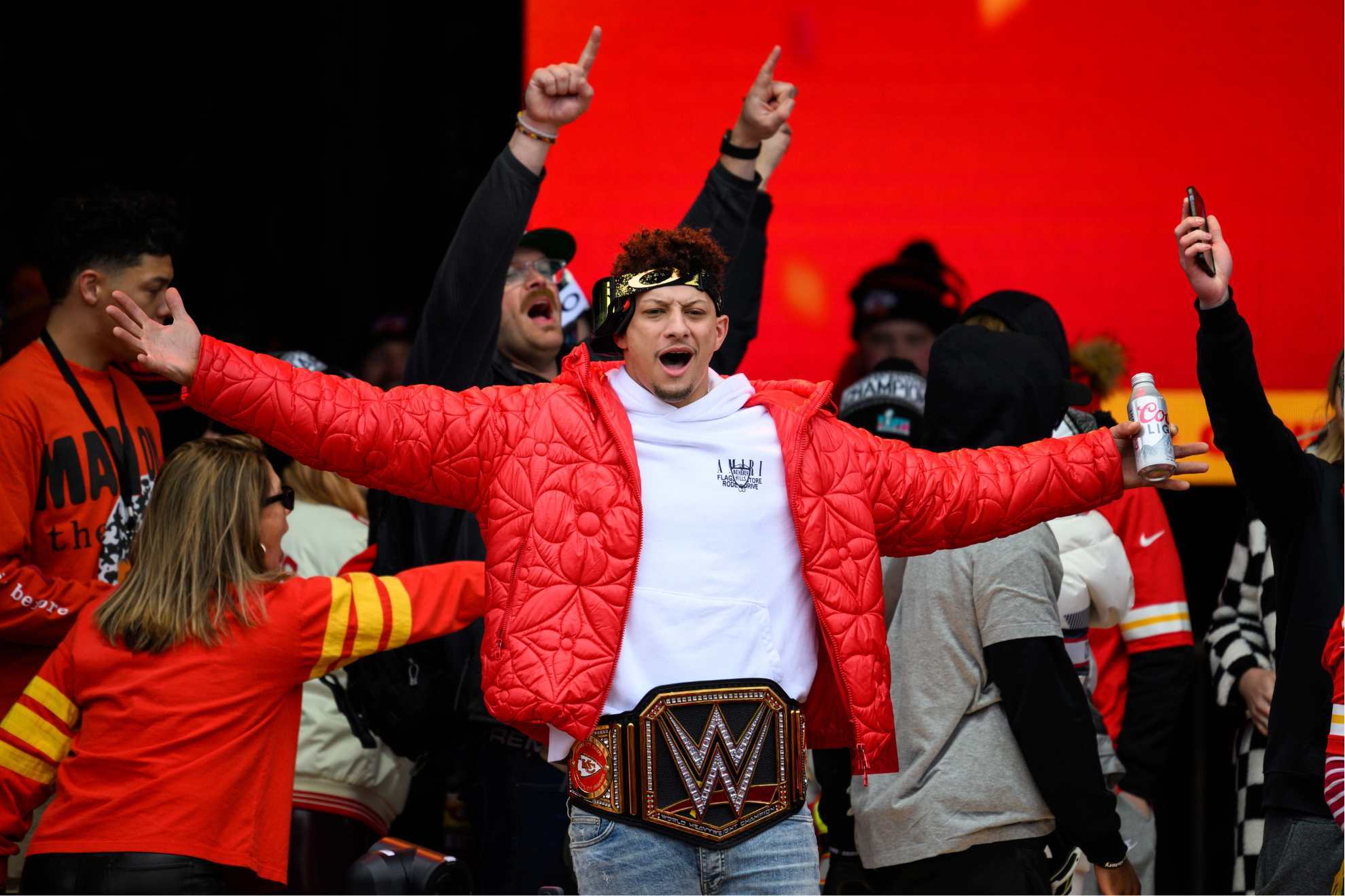 Mahones dons WWE belt in celebrations