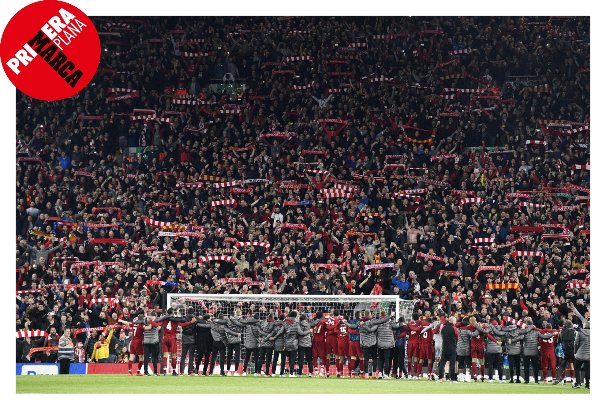 El indescriptible ambiente en Anfield: "La atmsfera que rodea al partido es diferente a todas"