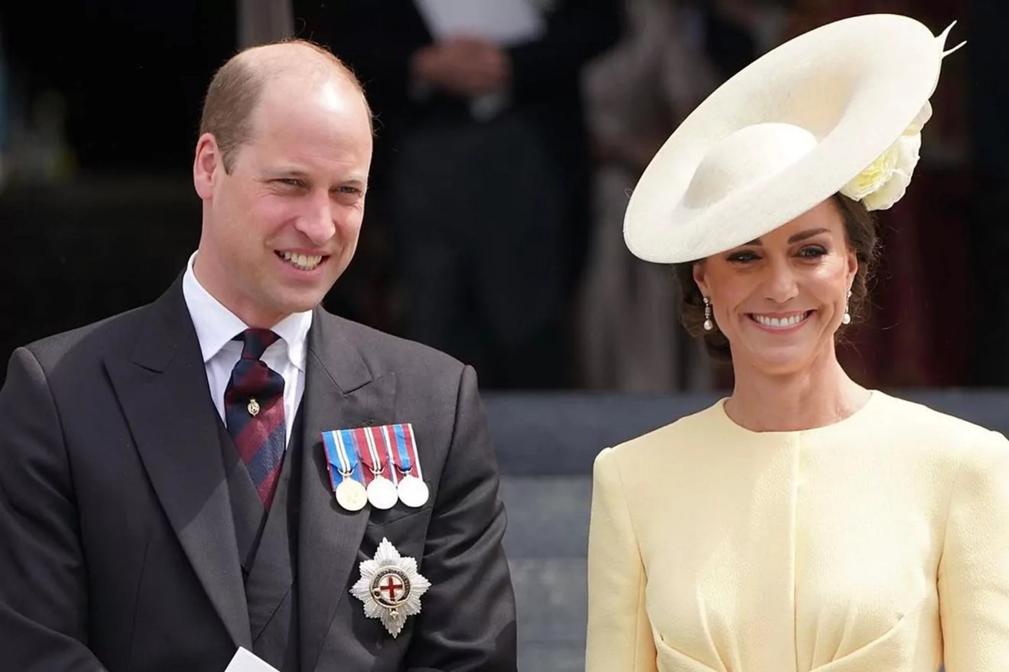PRince William and Princess Kate at a public event.