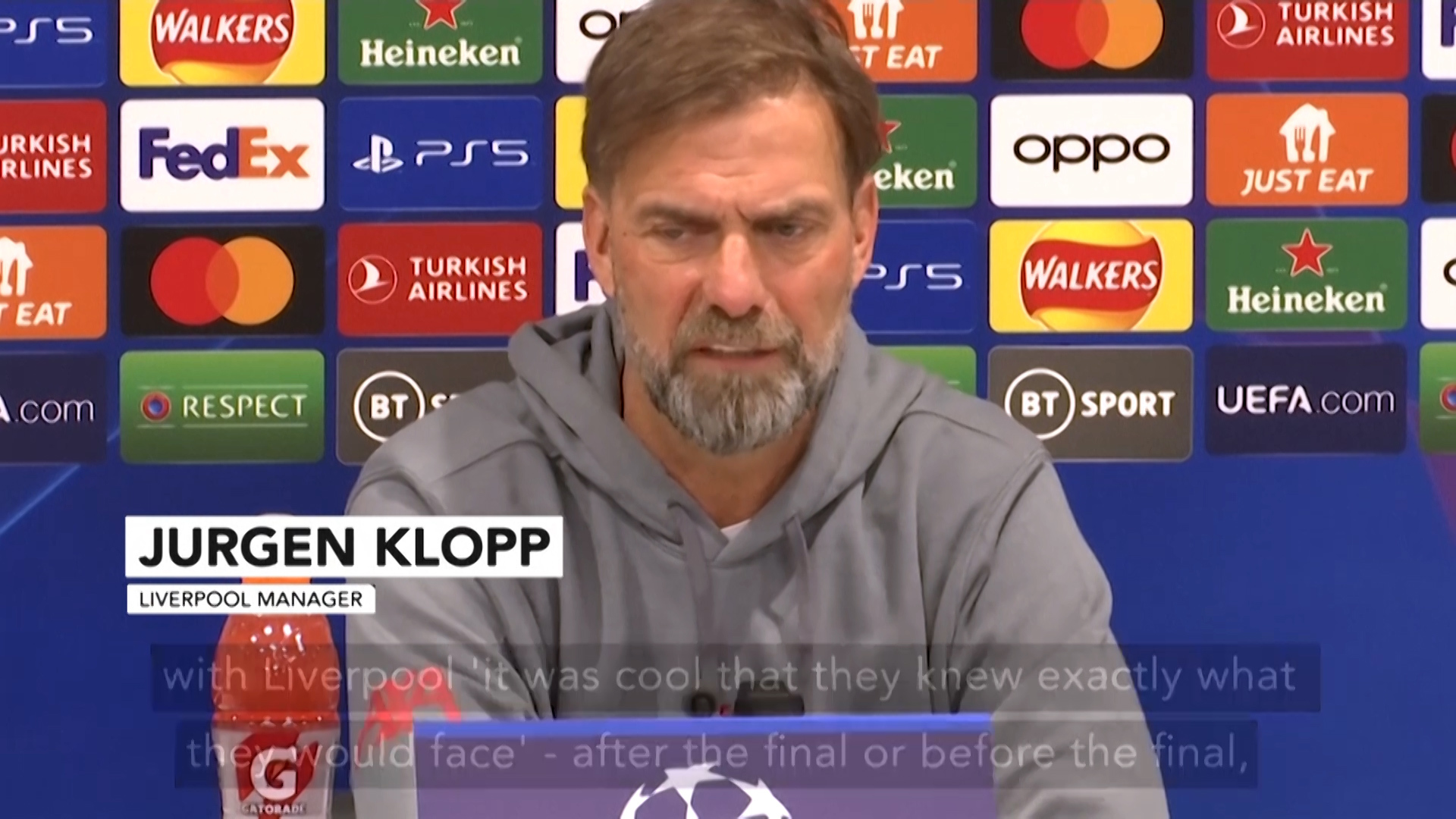 Klopp: "We should have won 2022 UCL final against Real Madrid"