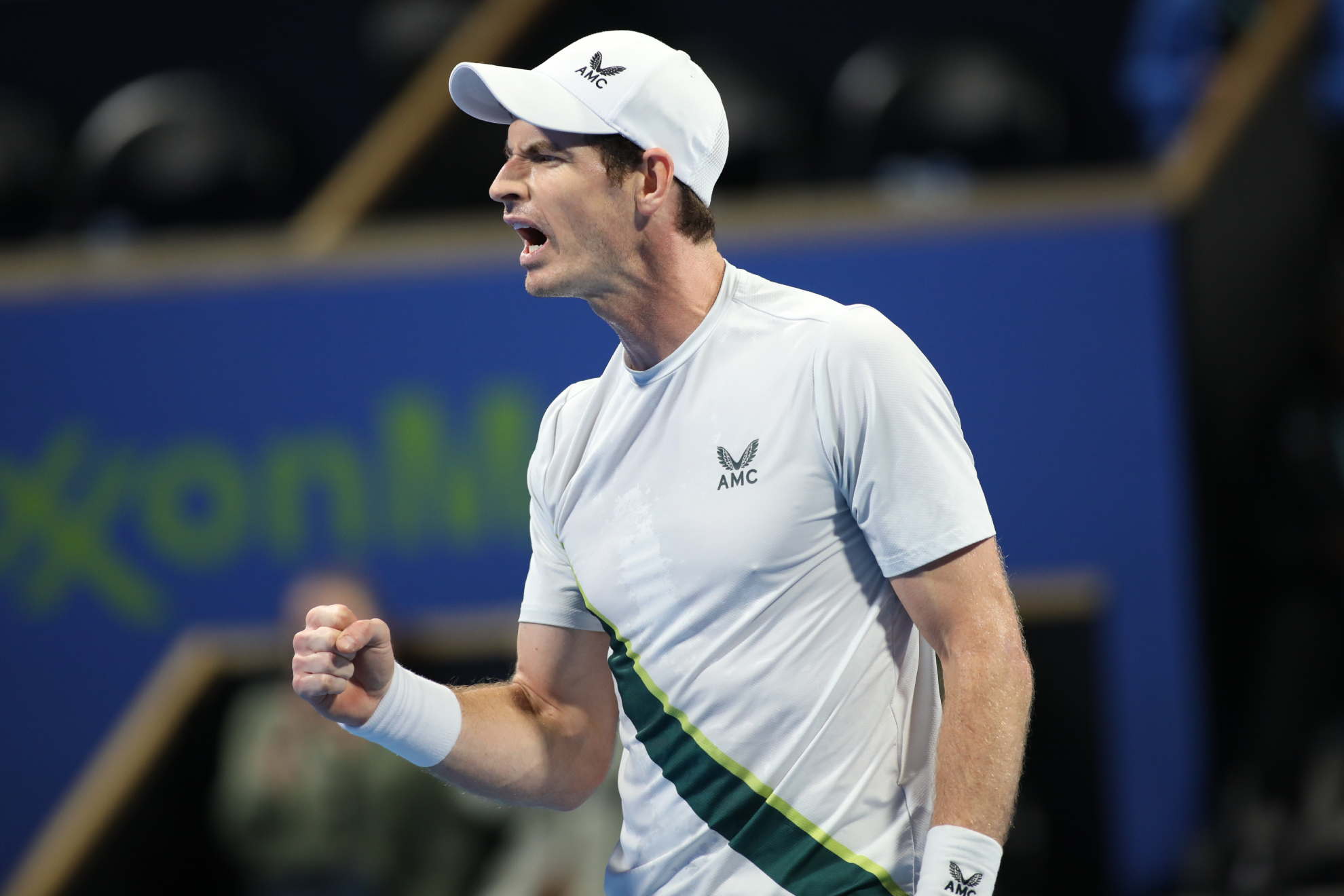 Andy Murray celebra un punto durante uno de sus partidos en Doha.