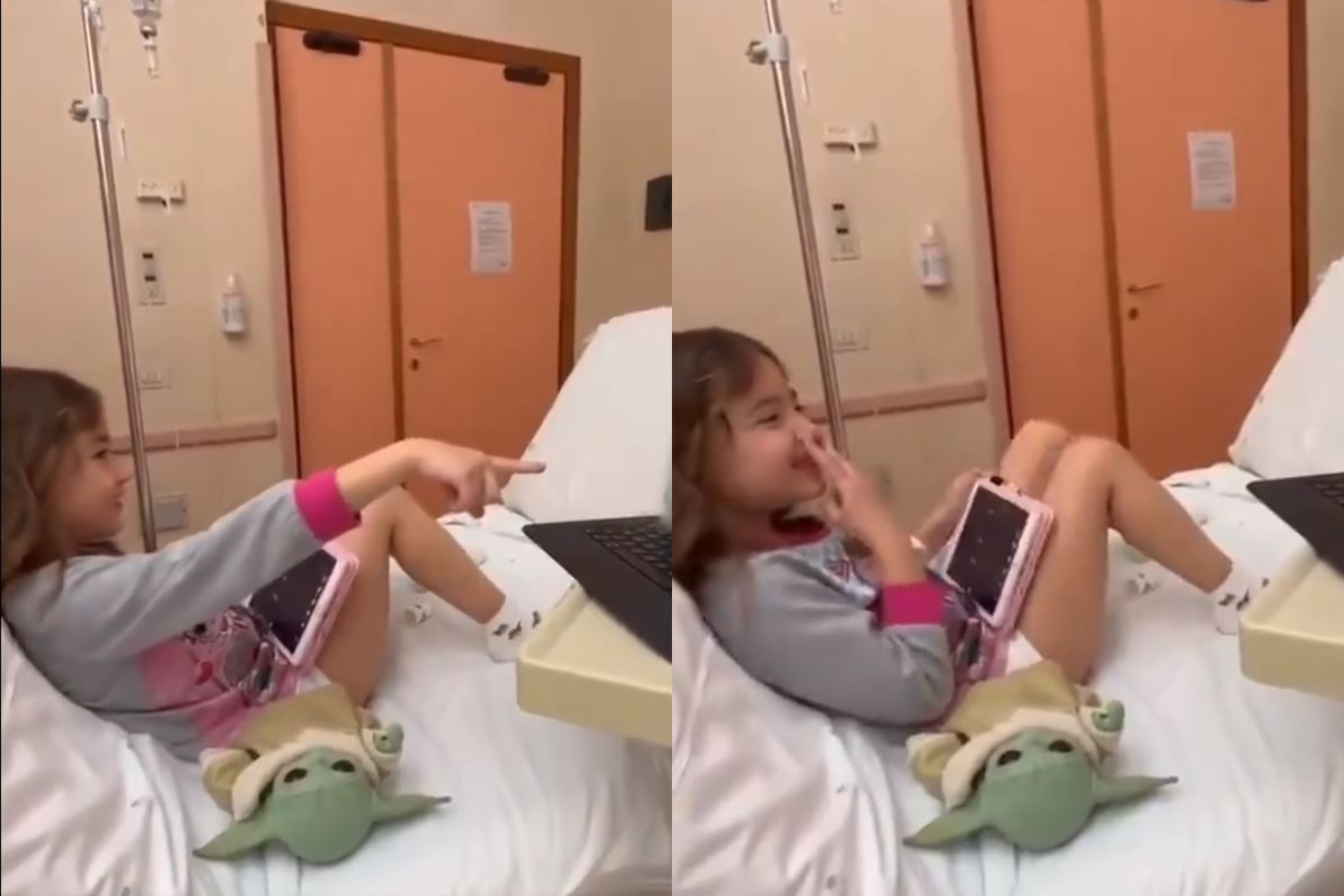 La emocin de la hija de Di Mara: Vio la exhibicin de su padre ingresada en el hospital