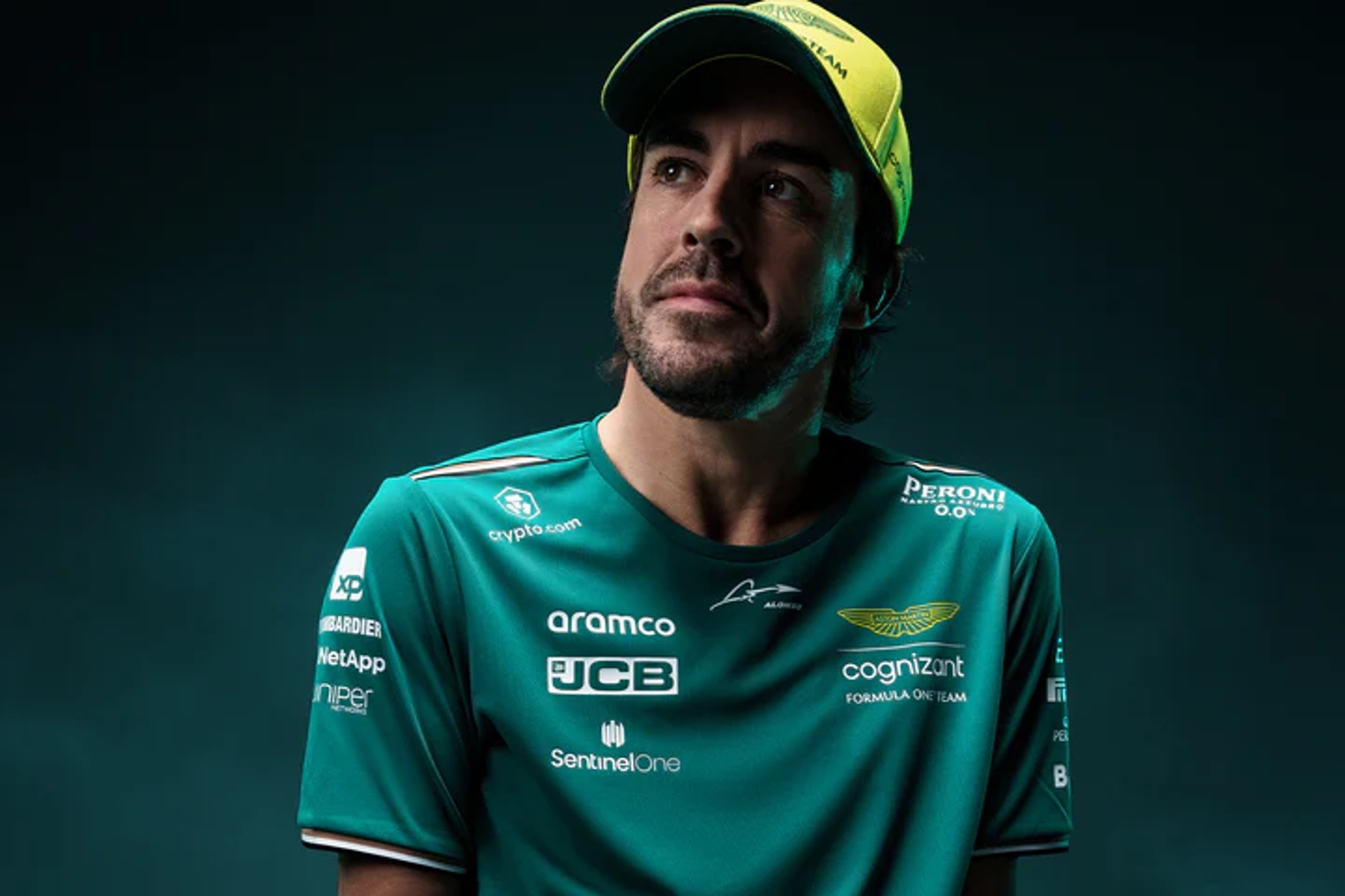 Fernando, en una imagen promocional del equipo britnico esta temporada.