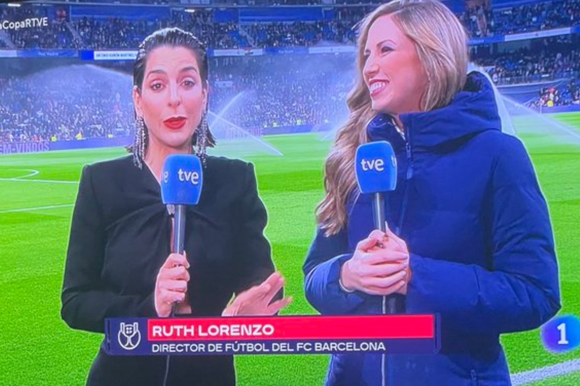 El sorpresivo rtulo que TVE le ha puesto a Ruth Lorenzo: "Director de ftbol del FC Barcelona".