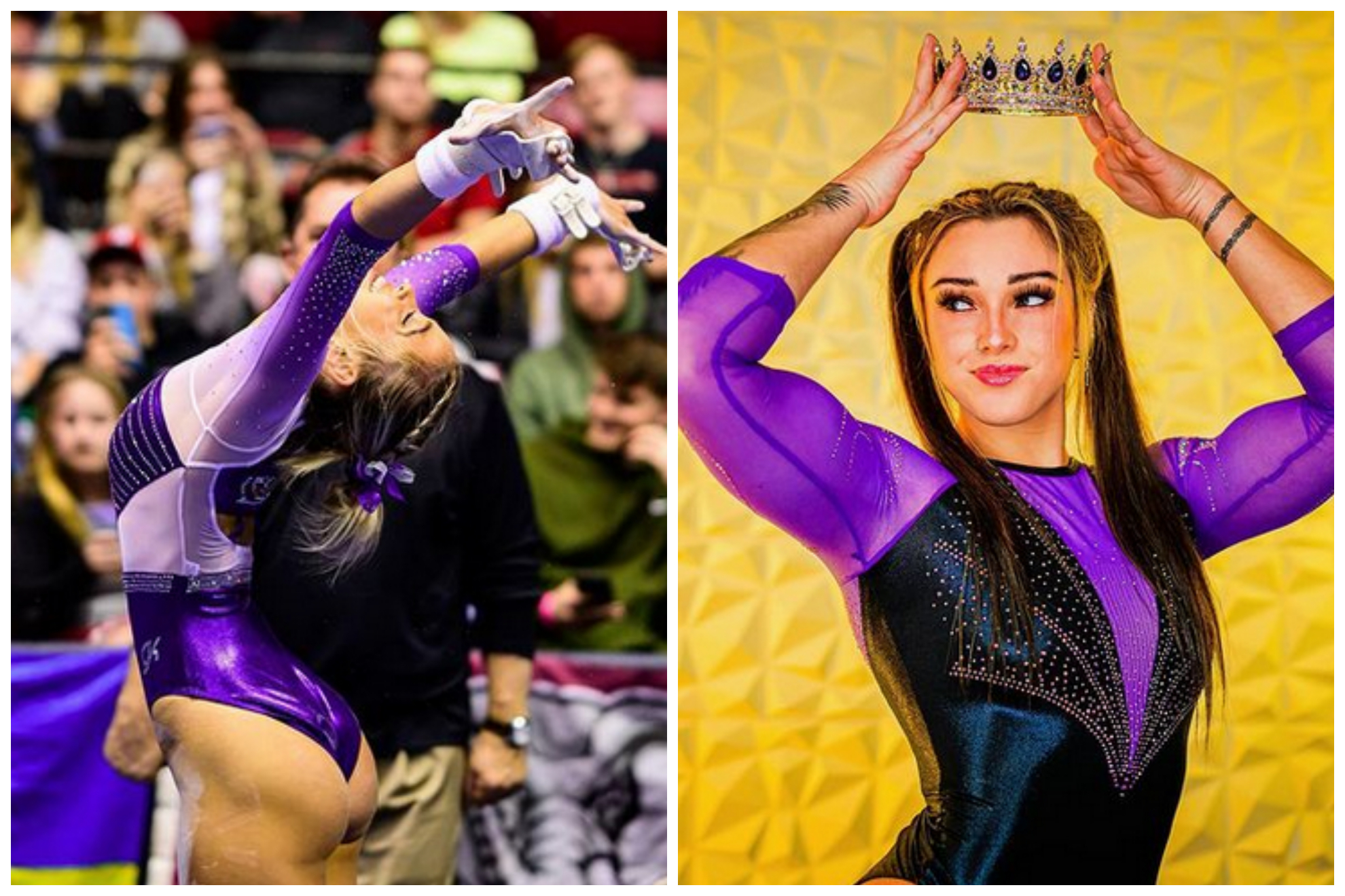 Olivia Dunne and KJ Johnson are teammates at LSU Gymnastics.