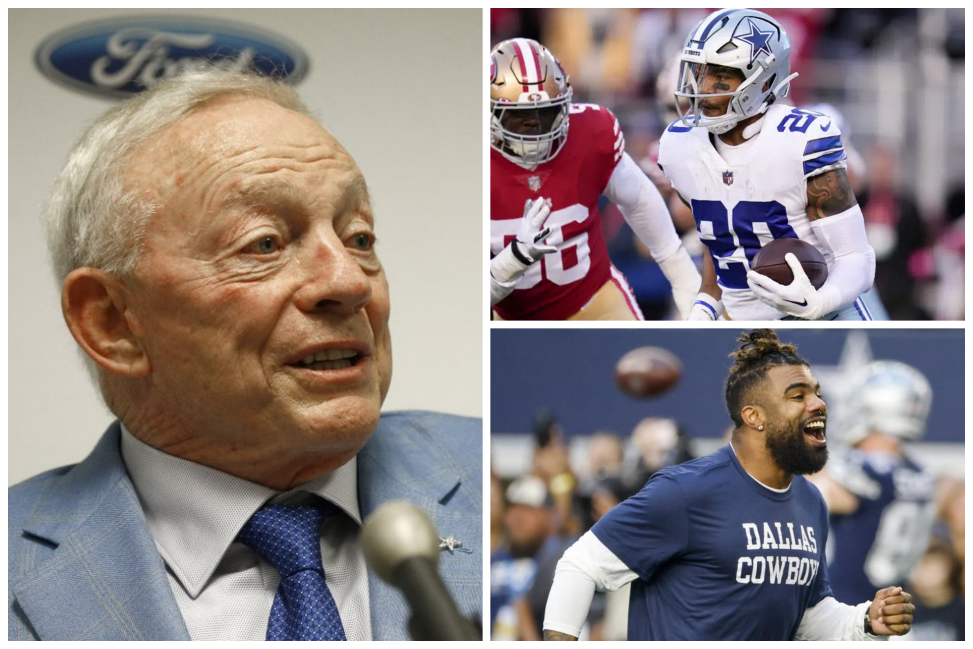 Jerry Jones declined to comment as he says he is the middle of multiple contract negotiations.
