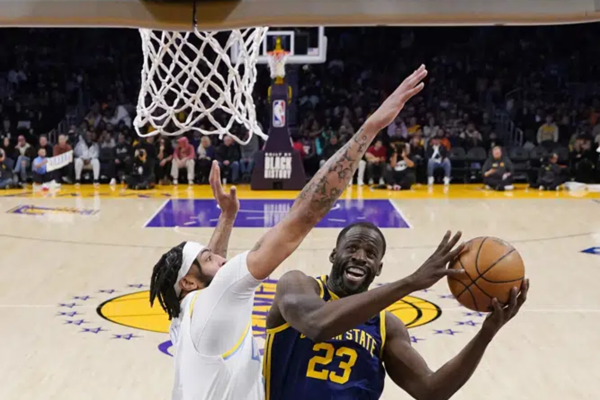 The Warriors will visit the Lakers for the second time in the past two weeks.