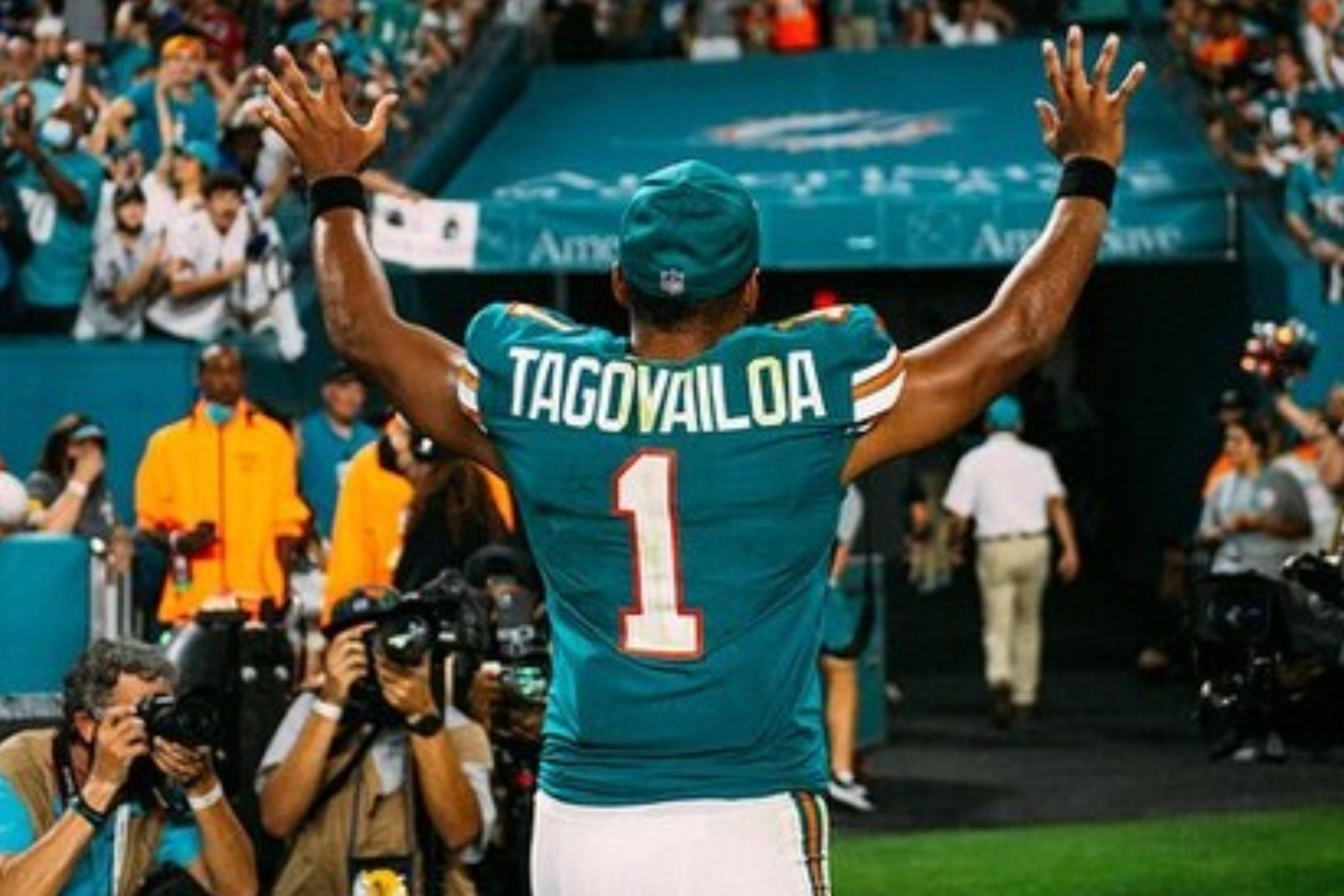 Dolphins quarterback Tua Tagovailoa.
