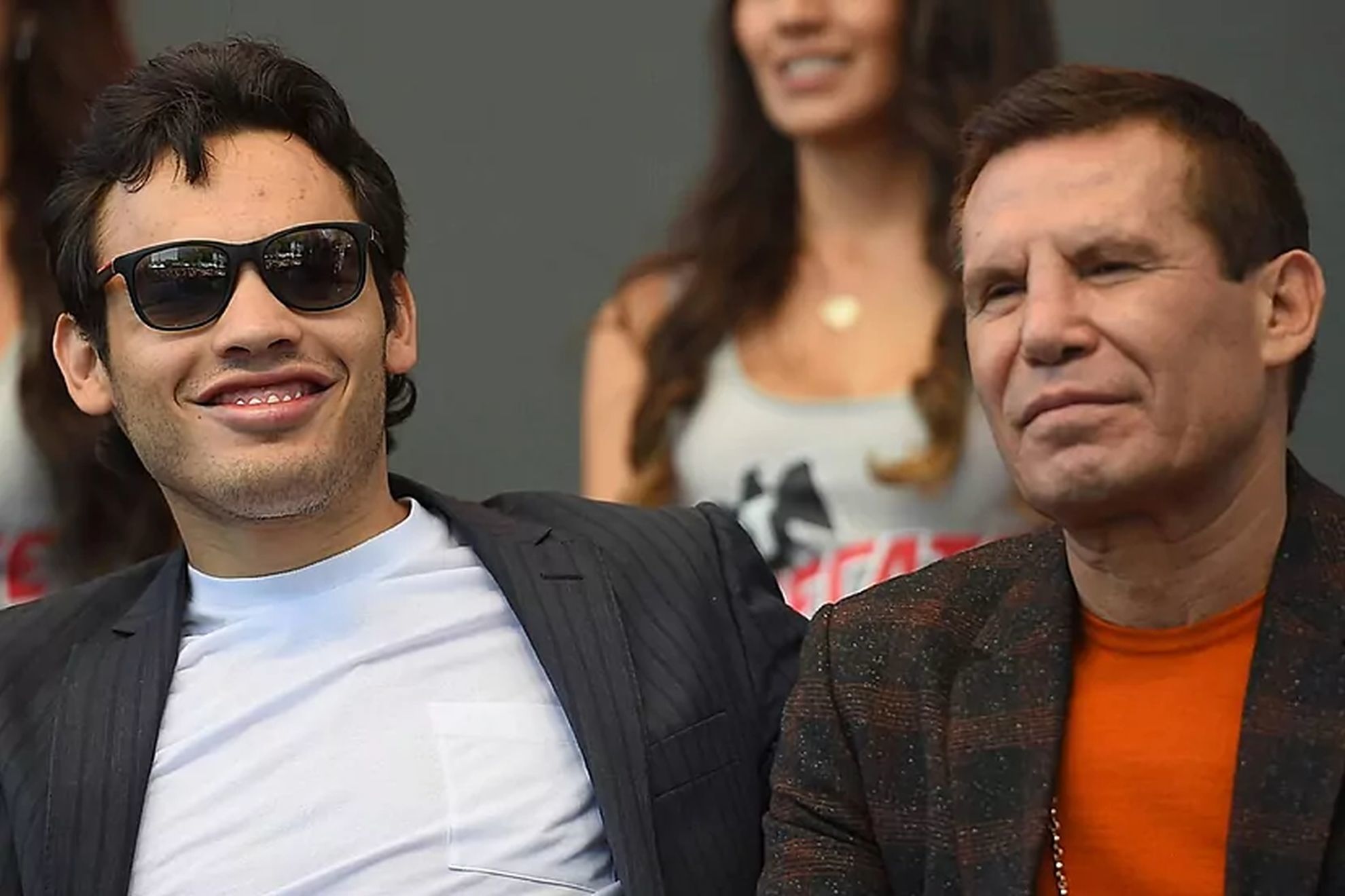 Julio Cesar Chavez Jr. with his father