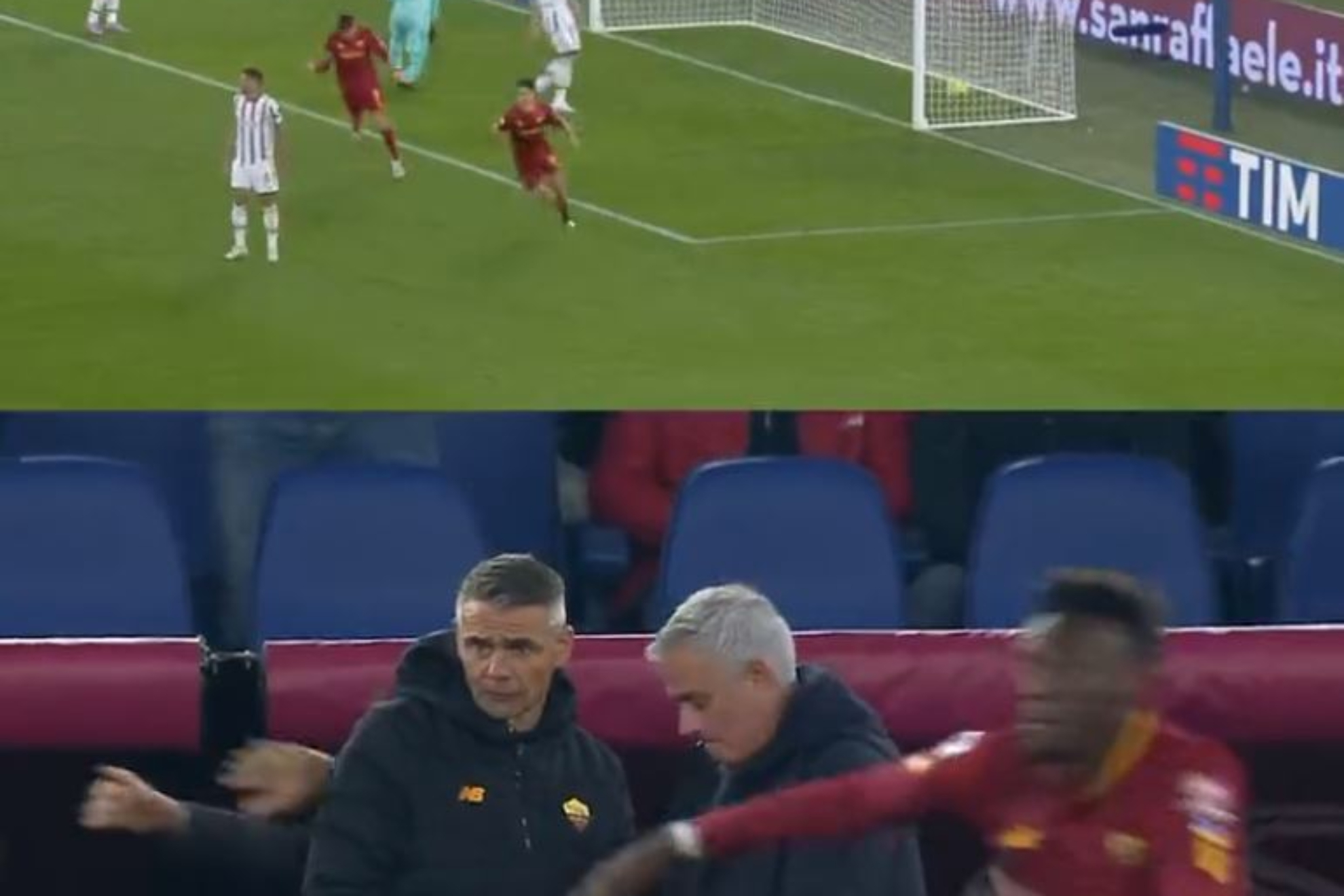 Roma pierde la cabeza por un gol y Mourinho ni se inmuta