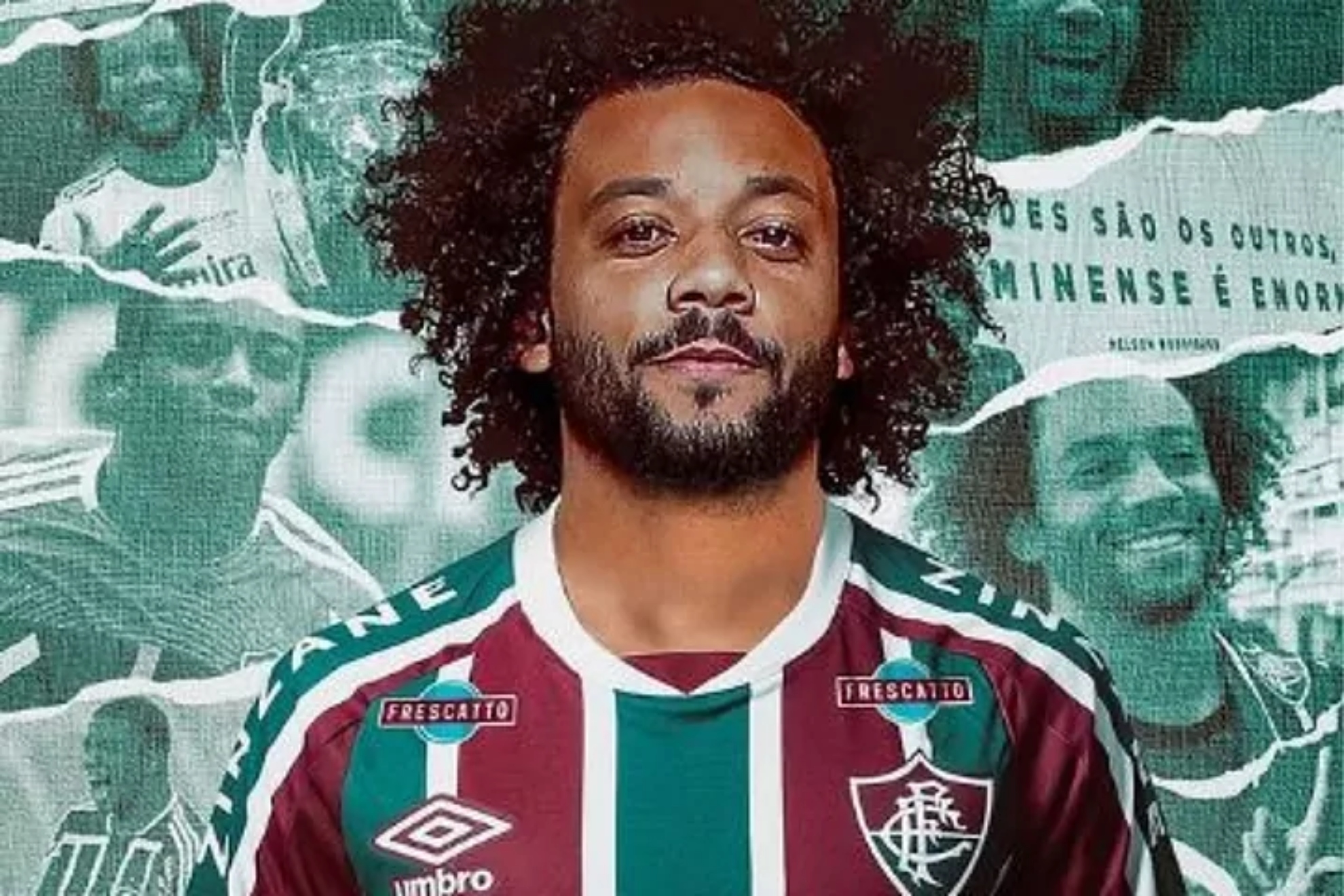 Marcelo, con la camiseta de Fluminense.