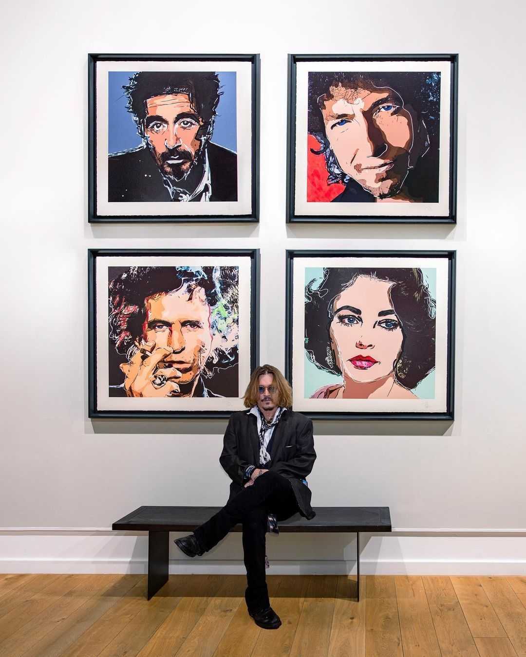 Johnny Depp triunfa también en la pintura: conoce cuánto gana por sus obras