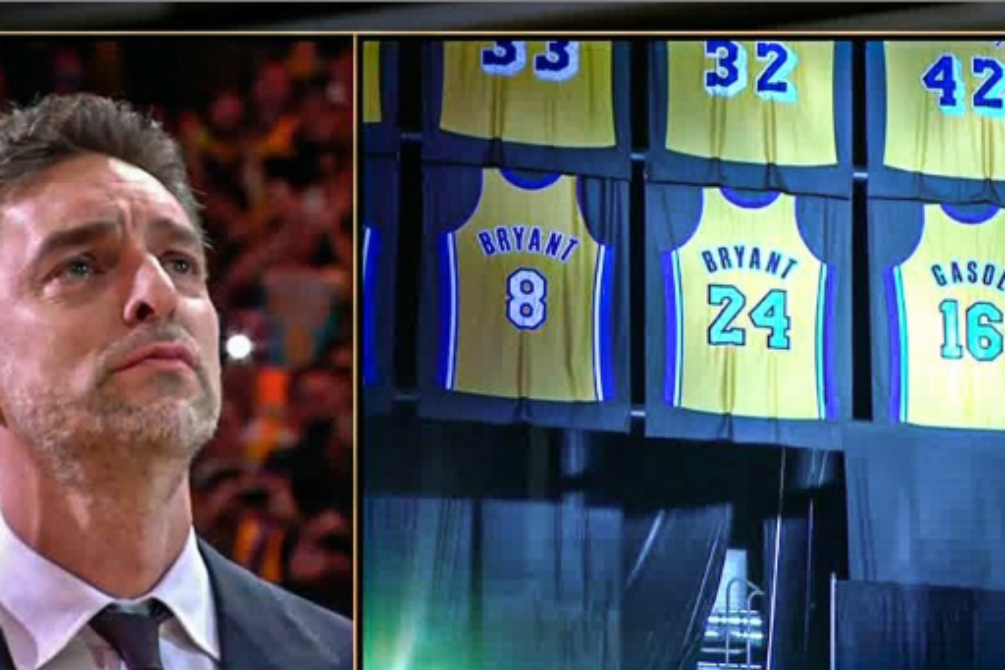 As fue la emotiva retirada de la camiseta de los Lakers de Pau Gasol