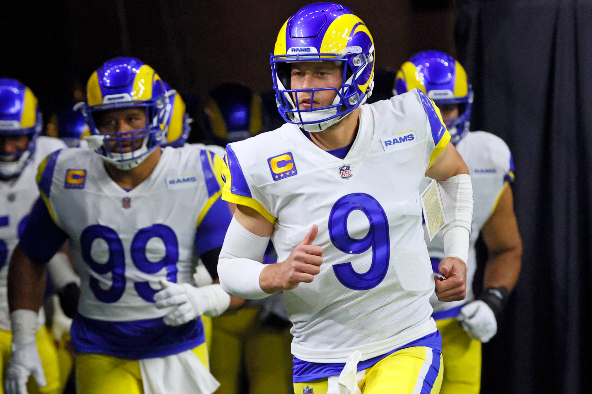 Los Angeles Rams quarterback Matthew Stafford.