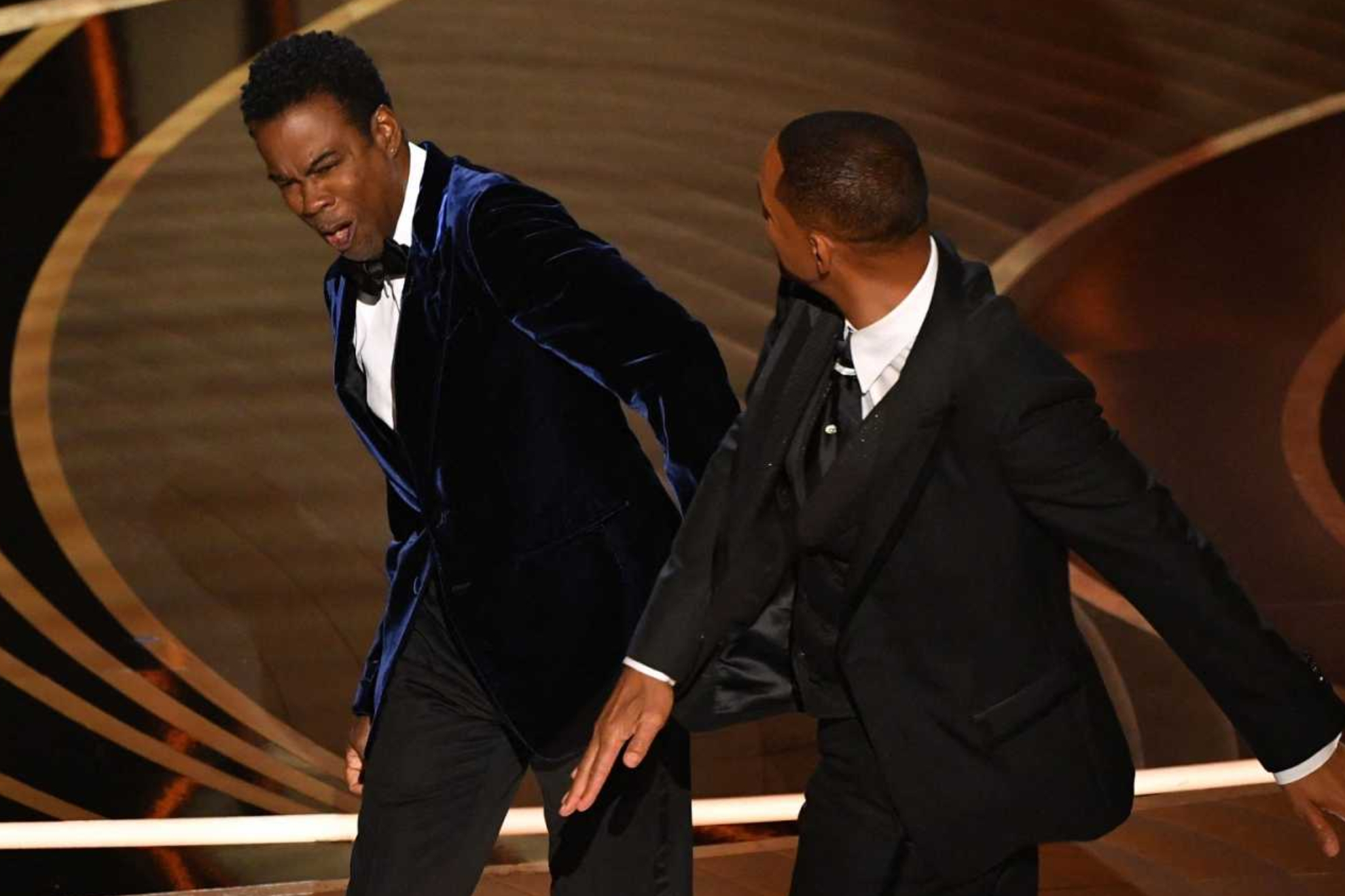 Momento en el que Will Smith abofetea a Chris Rock en los Oscars 2022