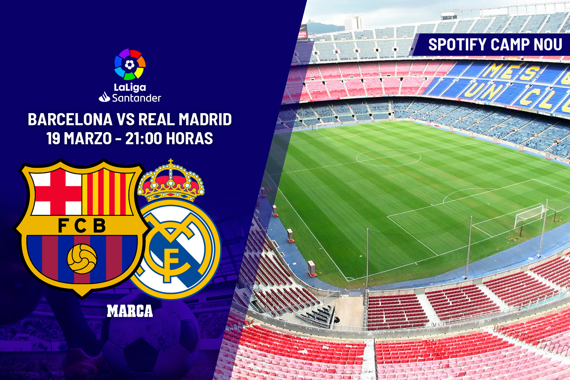 Barcelona - Real Madrid: horario, canal y dónde ver en TV El Clásico de la jornada 26 de Liga