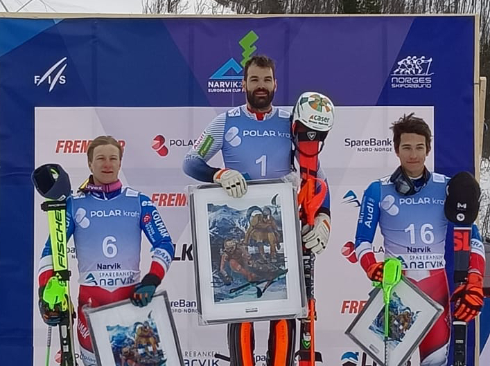 Quim Salarich acaba tercero en la Copa de Europa de slalom