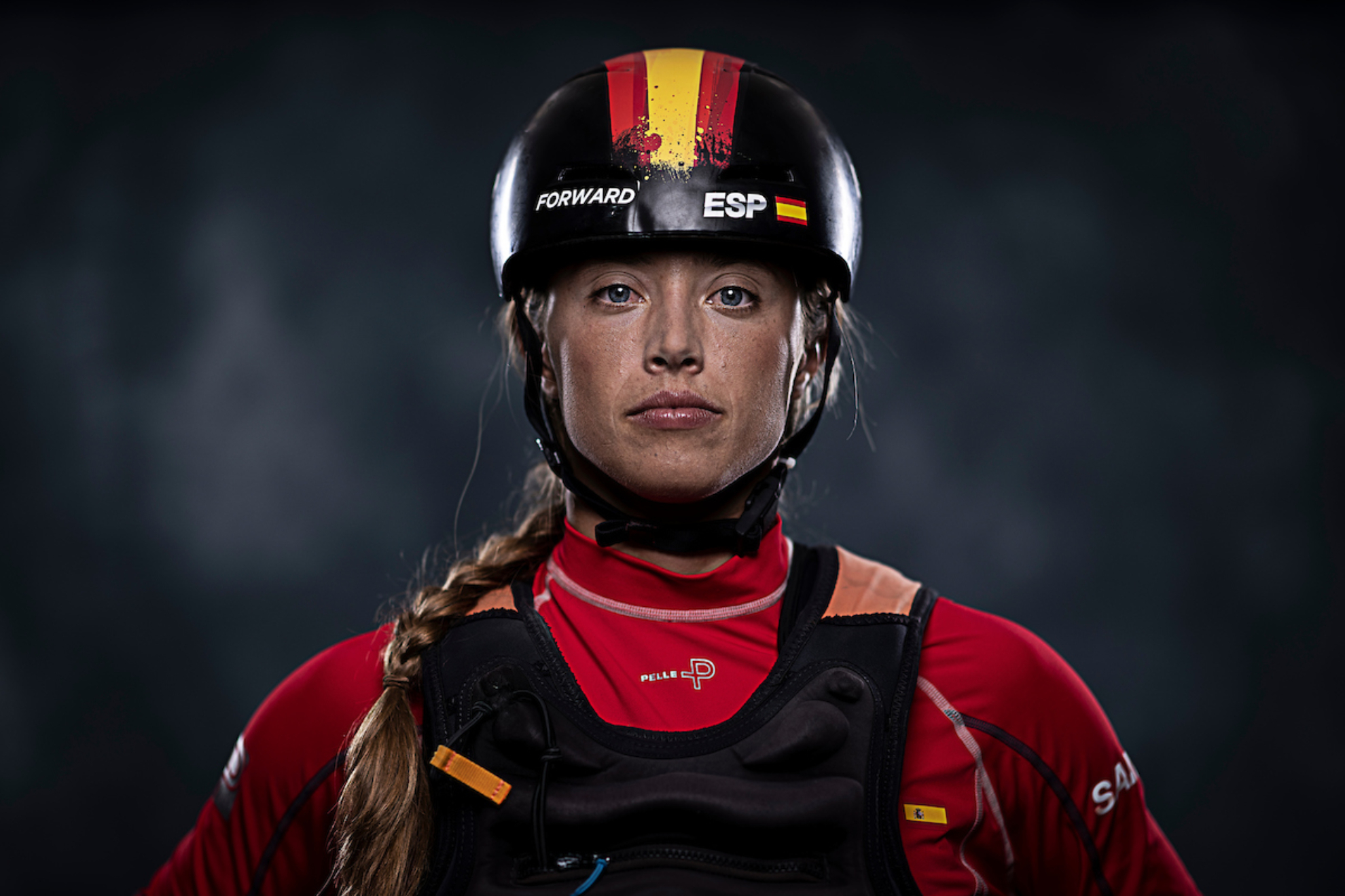 Nicole van der Velden, tripulante del equipo espaol de SailGP y 'spare sailor'.