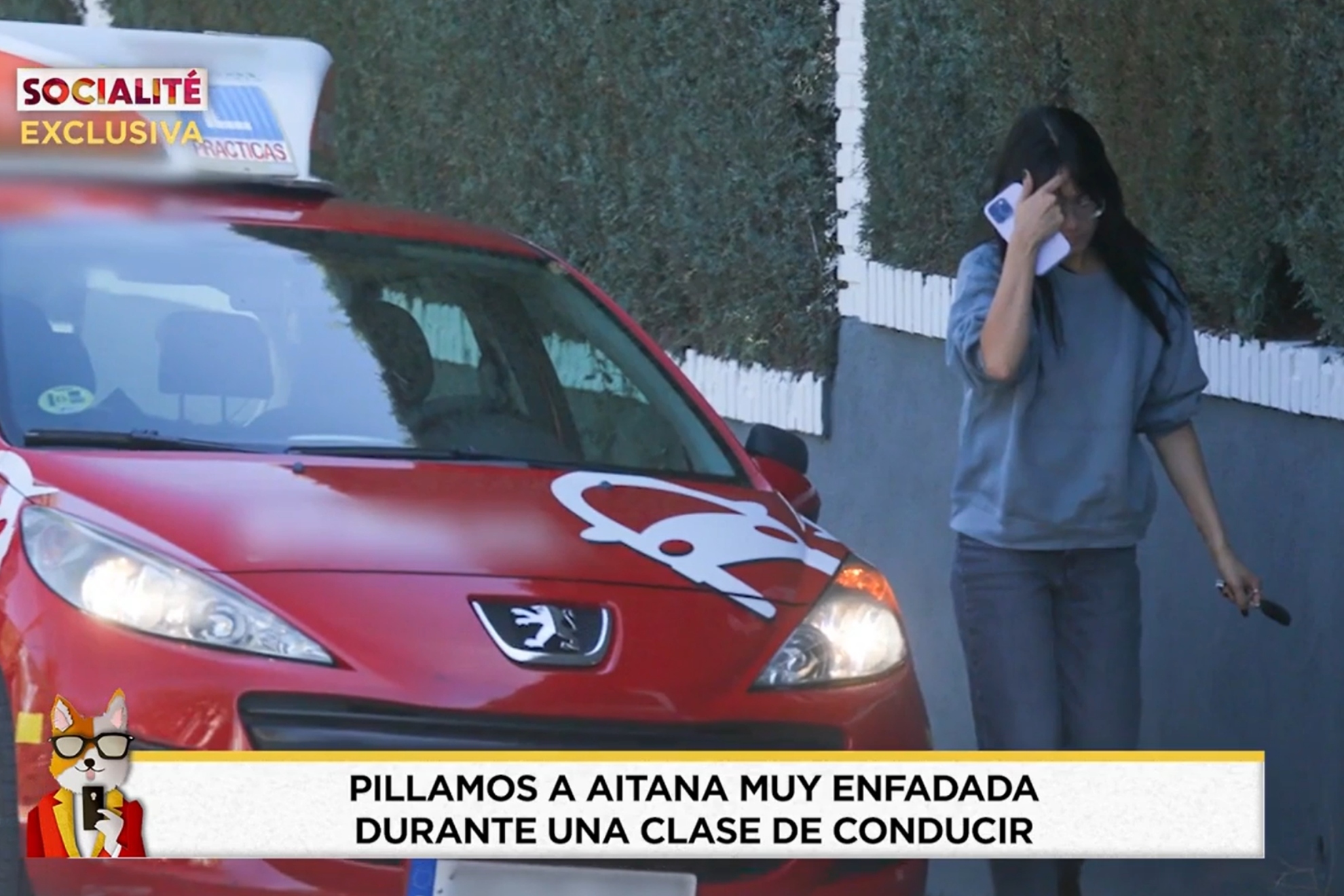 'Socialité' pilla a Aitana muy frustrada tras su clase de conducir: "Se le da especialmente mal"