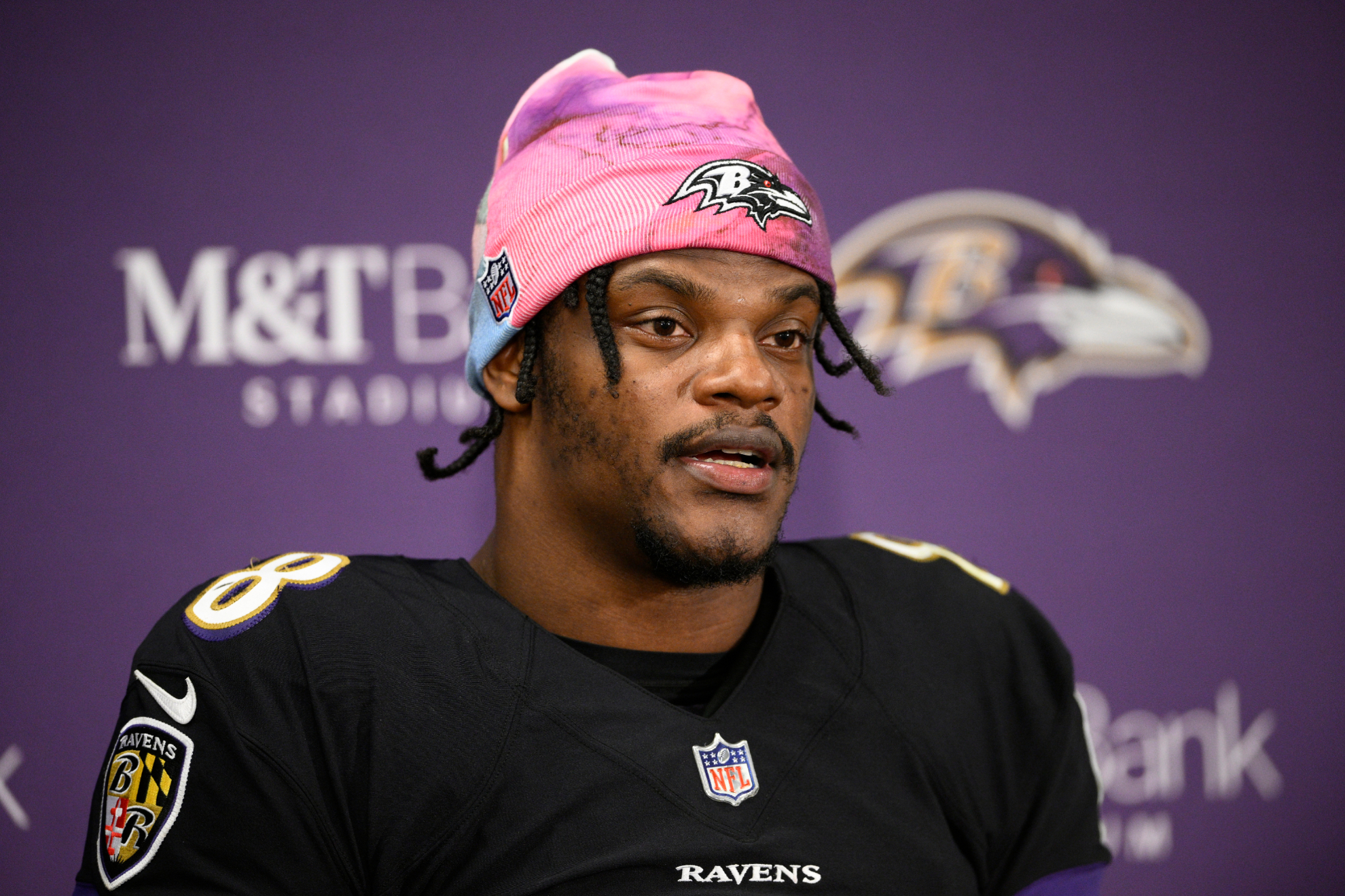 Lamar Jackson, Baltimore Ravens quarterback.