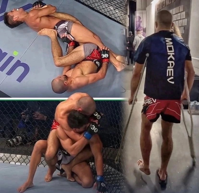 Drama en la UFC: Mokaev se destroza la rodilla en una llave brutal... y gana