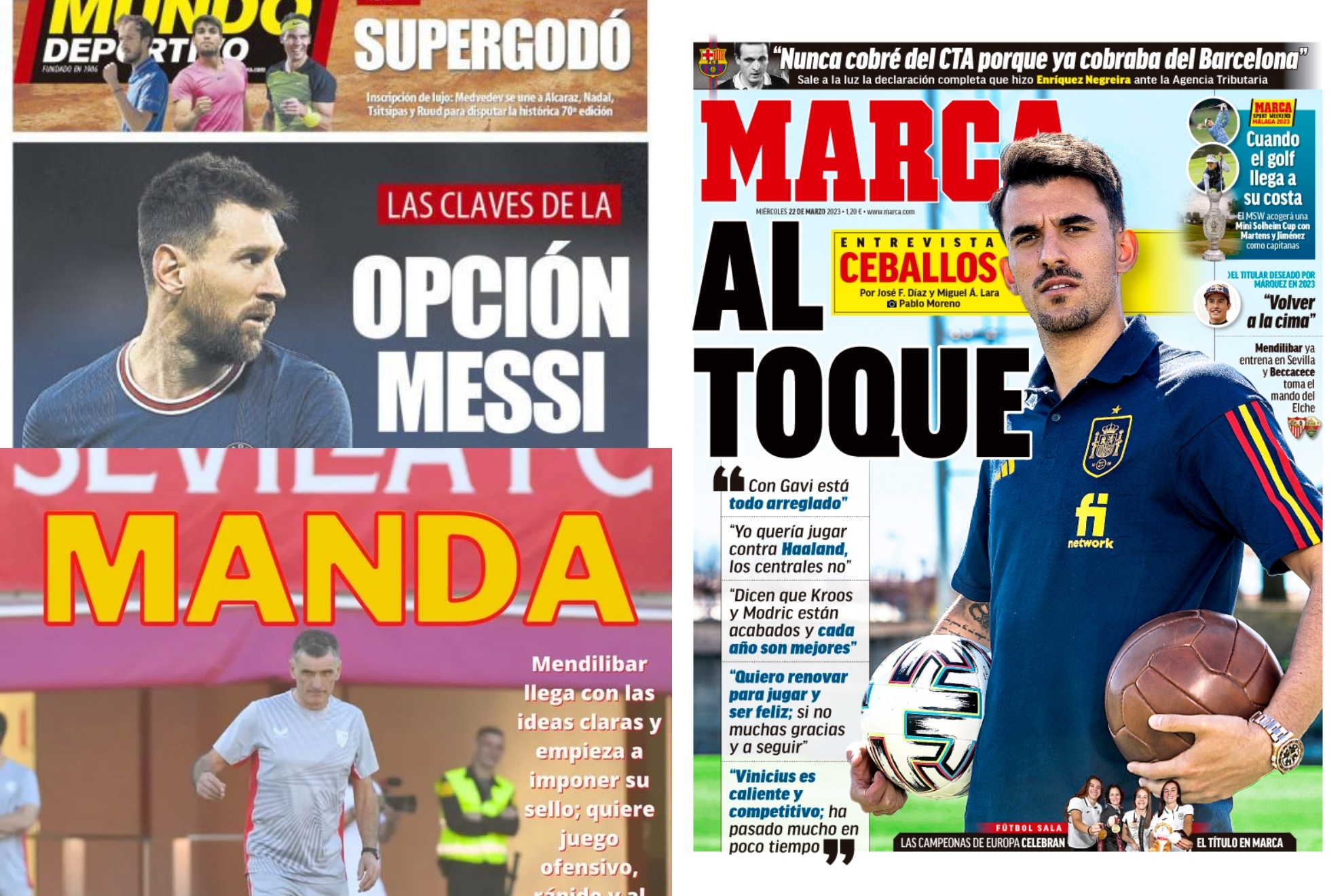 Así vienen las portadas de los principales diarios deportivos este miércoles 2 de marzo