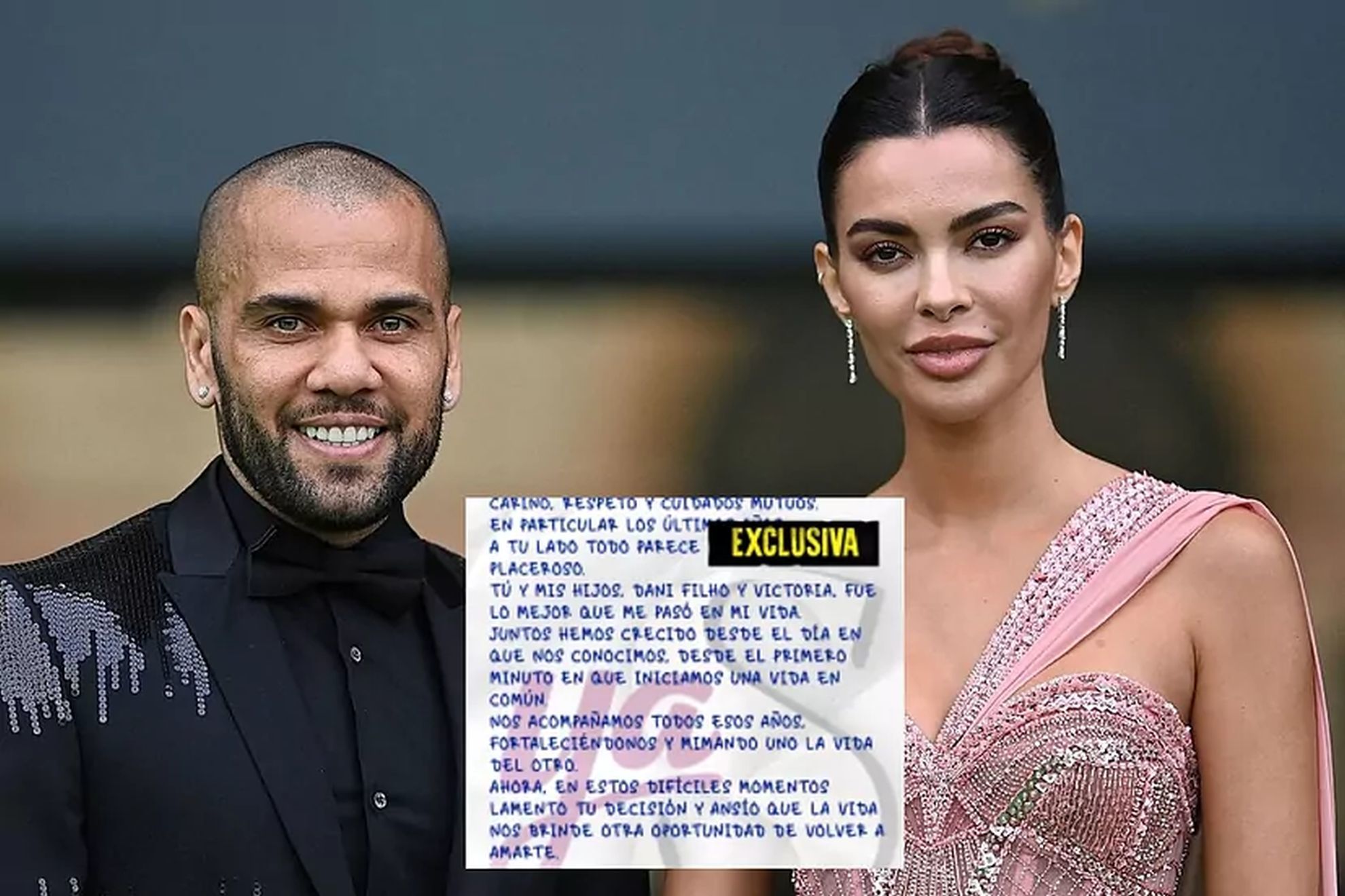 Dani Alves' post-break-up letter to Joana Sanz: I regret your decision, I long for another chance