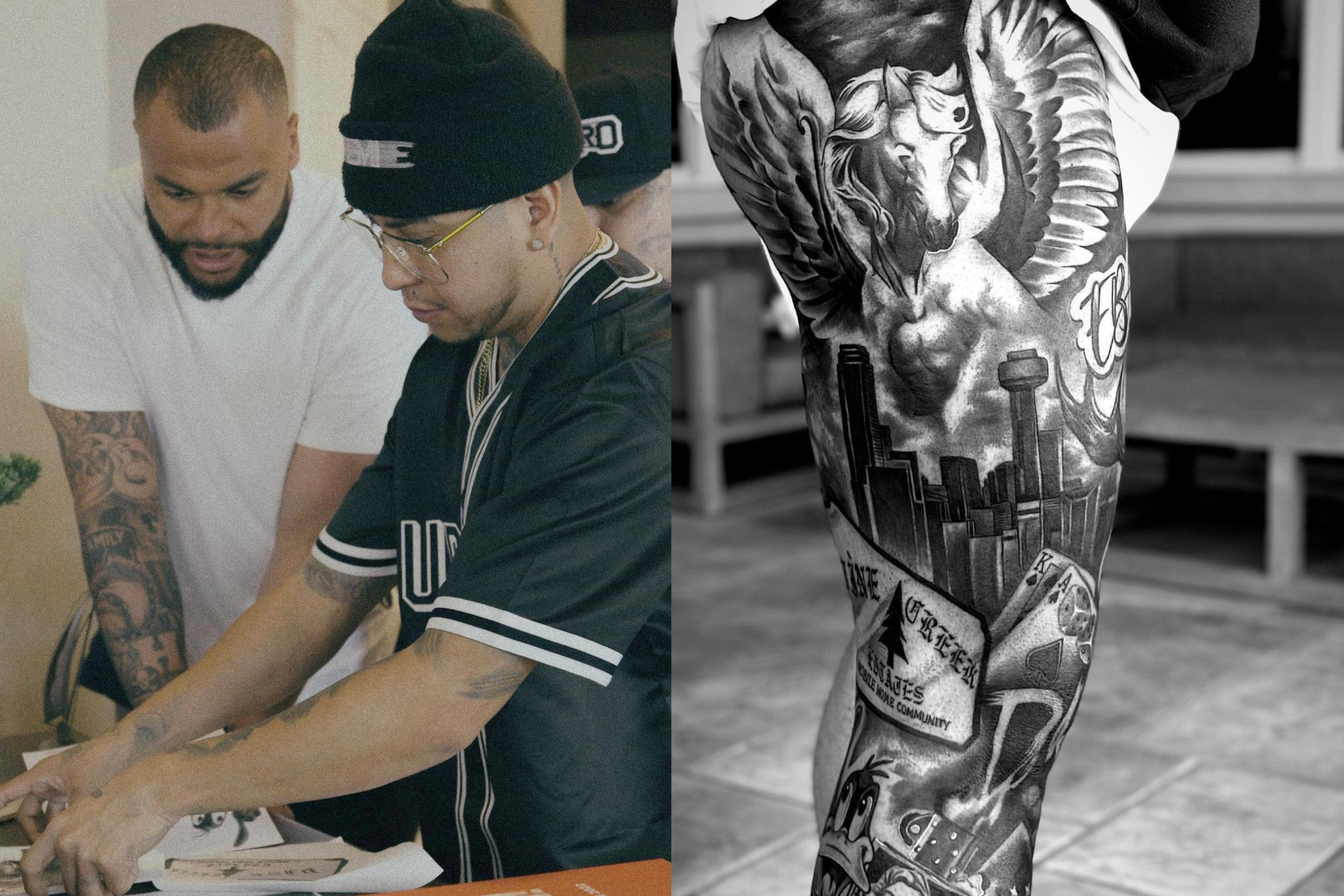 Dak Prescott's new tattoo pays homage to Kobe Bryant, Michael