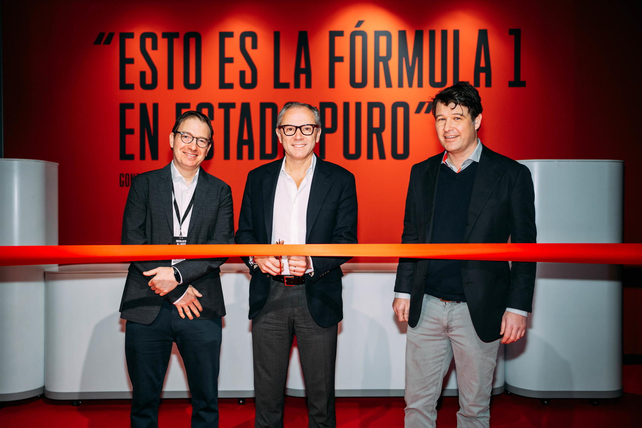 Domenicali, inaugurando esta mañana en Madrid la exposición The Exhibition F1 en Madrid.