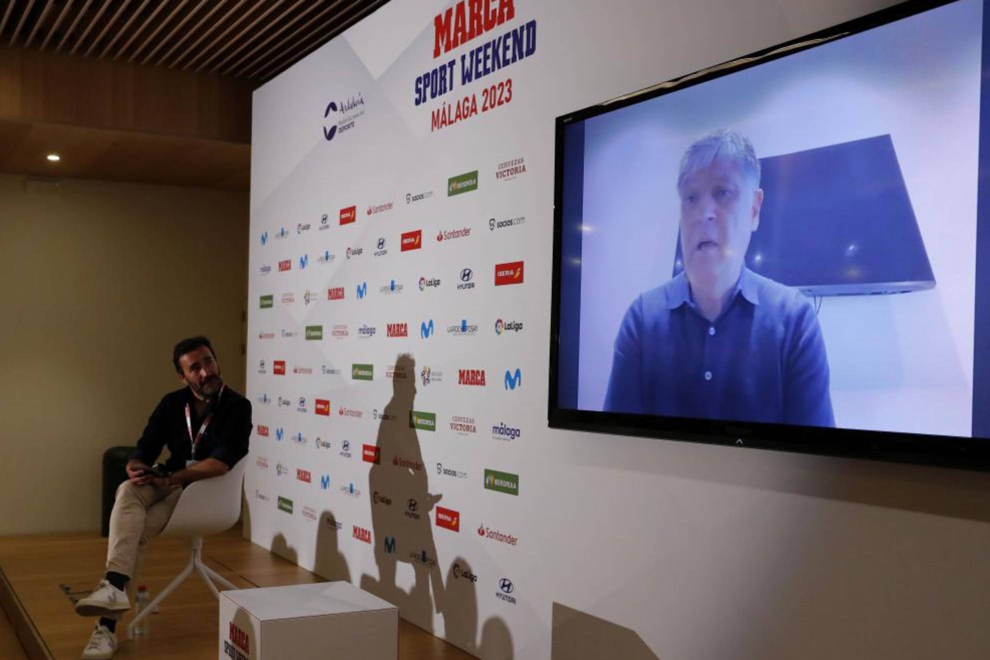 Toni Nadal, por videoconferencia, en la charla con Juanma Castaño.