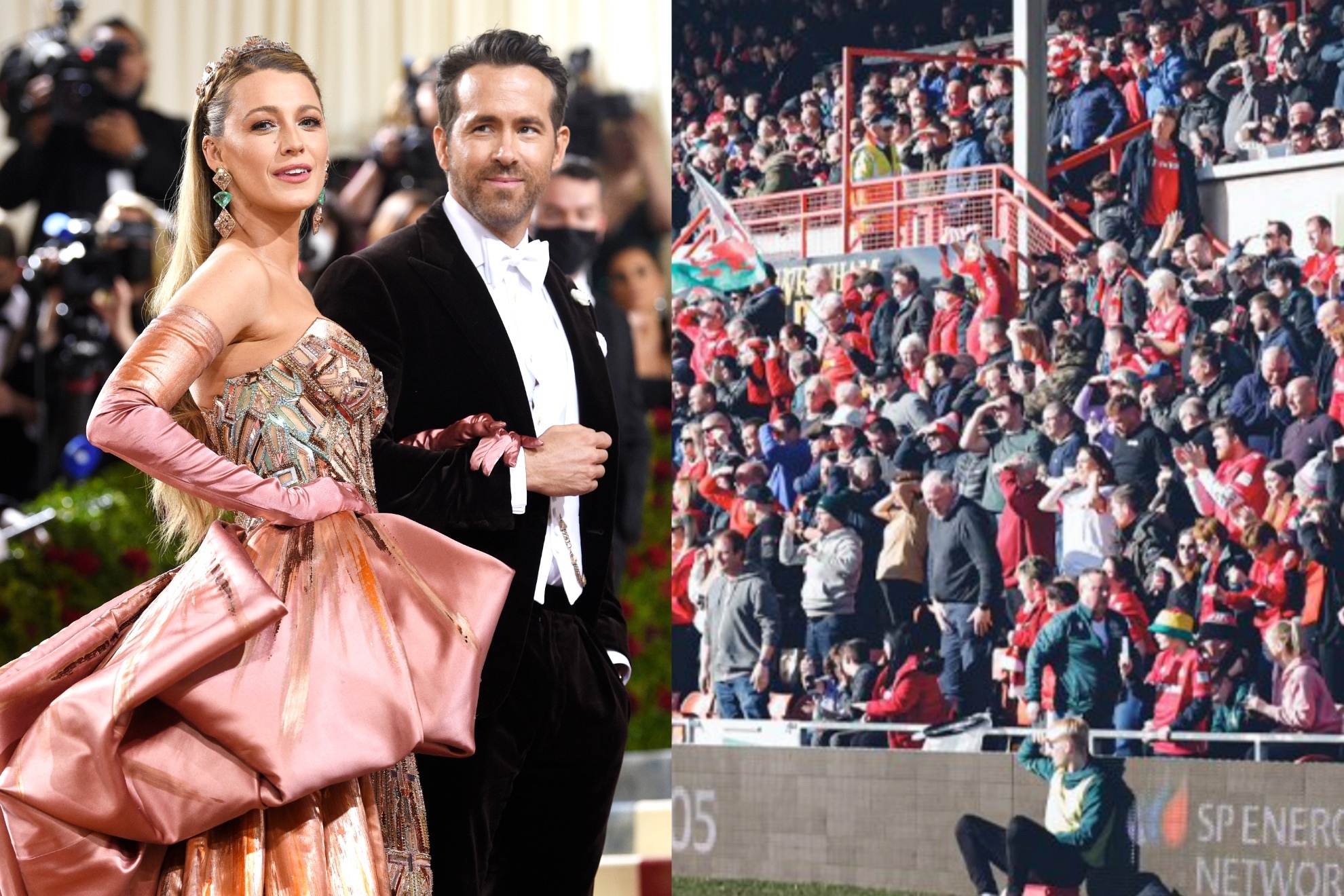 Ryan Reynolds and wife Blake Lively watch Wrexham AFC wreck York City in  big win